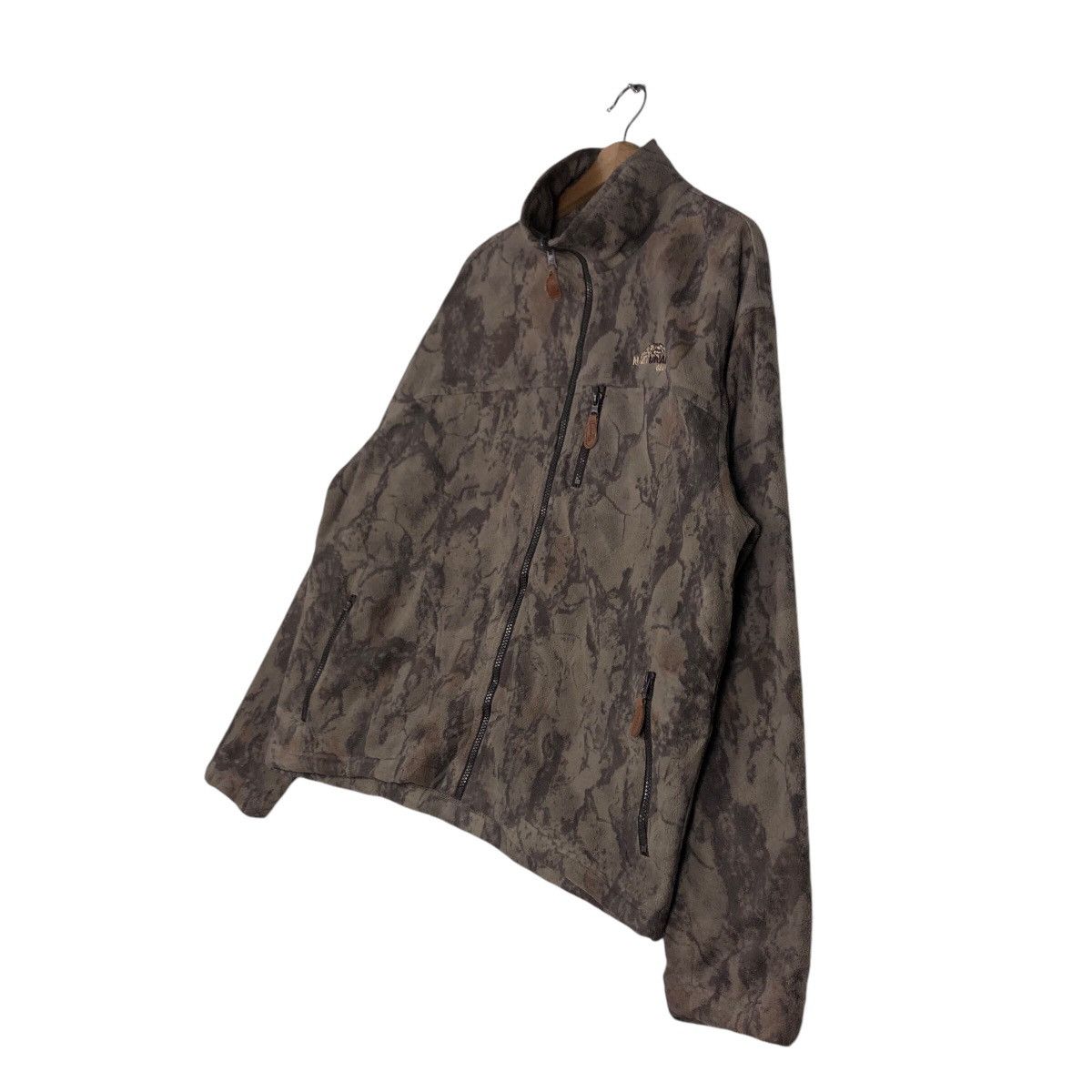 Japanese Brand 📌Vintage Zippet Fleece Jacket National Gear Hunting Design Size US M / EU 48-50 / 2 - 3 Thumbnail