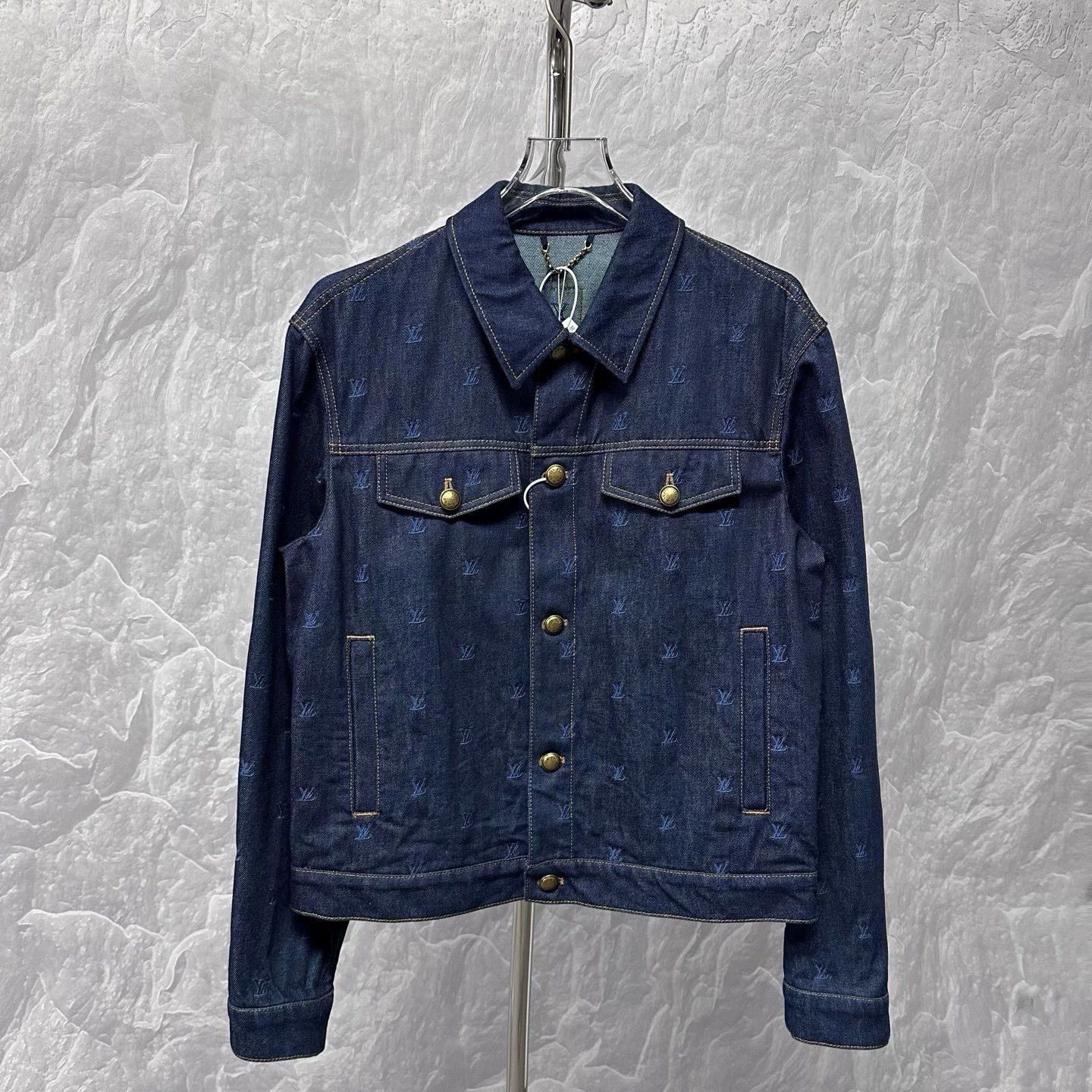 louis vuitton embroidered denim jacket SS25