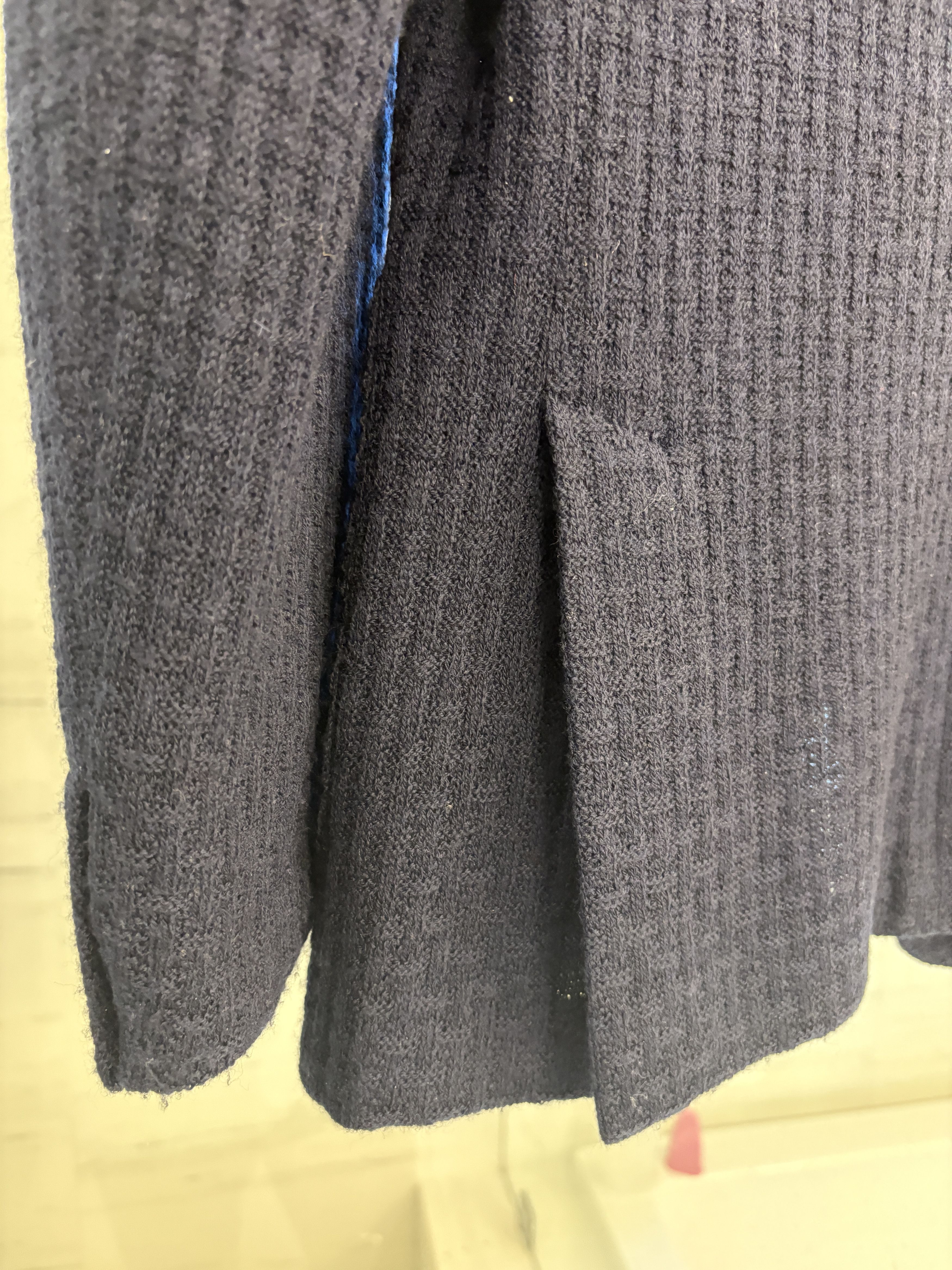 Lardini Lardini Liknit Unstructured Blue Knit Sweater Blazer Size 42R - 6 Thumbnail