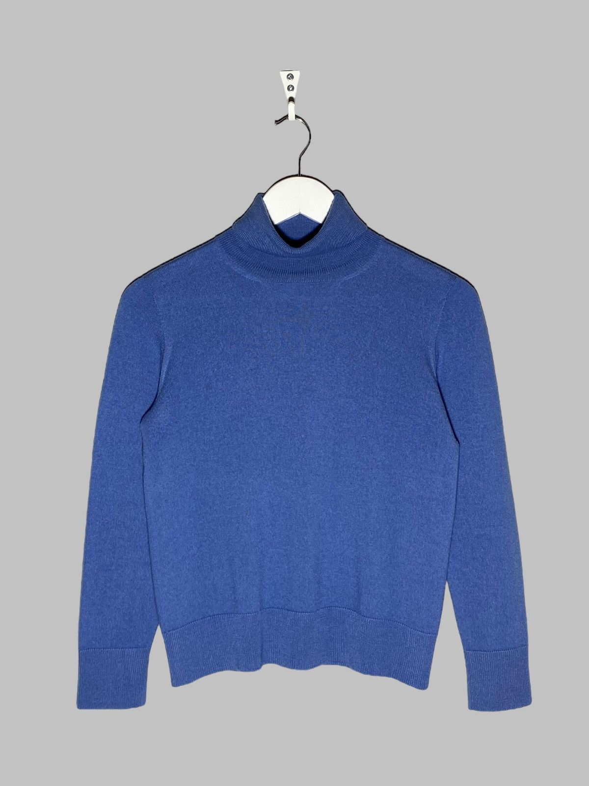 Gran Sasso Gran Sasso Steve Jobs Aesthetic Blue Wool Turtleneck Sweater Size US XS / EU 42 / 0 - 1 Thumbnail