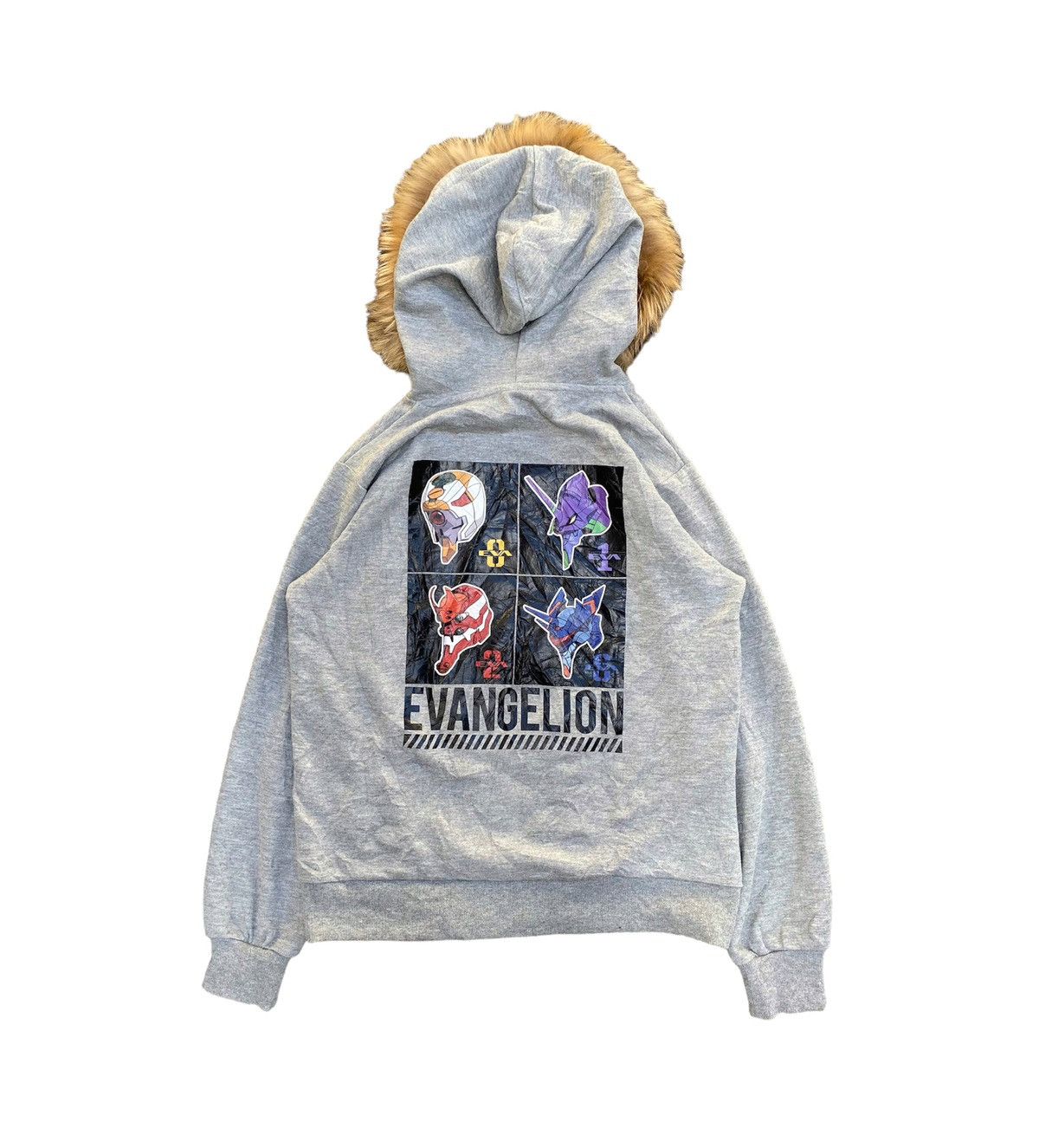 If Six Was Nine × Japanese Brand × Le Grande Bleu (L.G.B.) Evangelion fur hoodie ifsixwasnine lgb style Size US M / EU 48-50 / 2 - 2 Thumbnail
