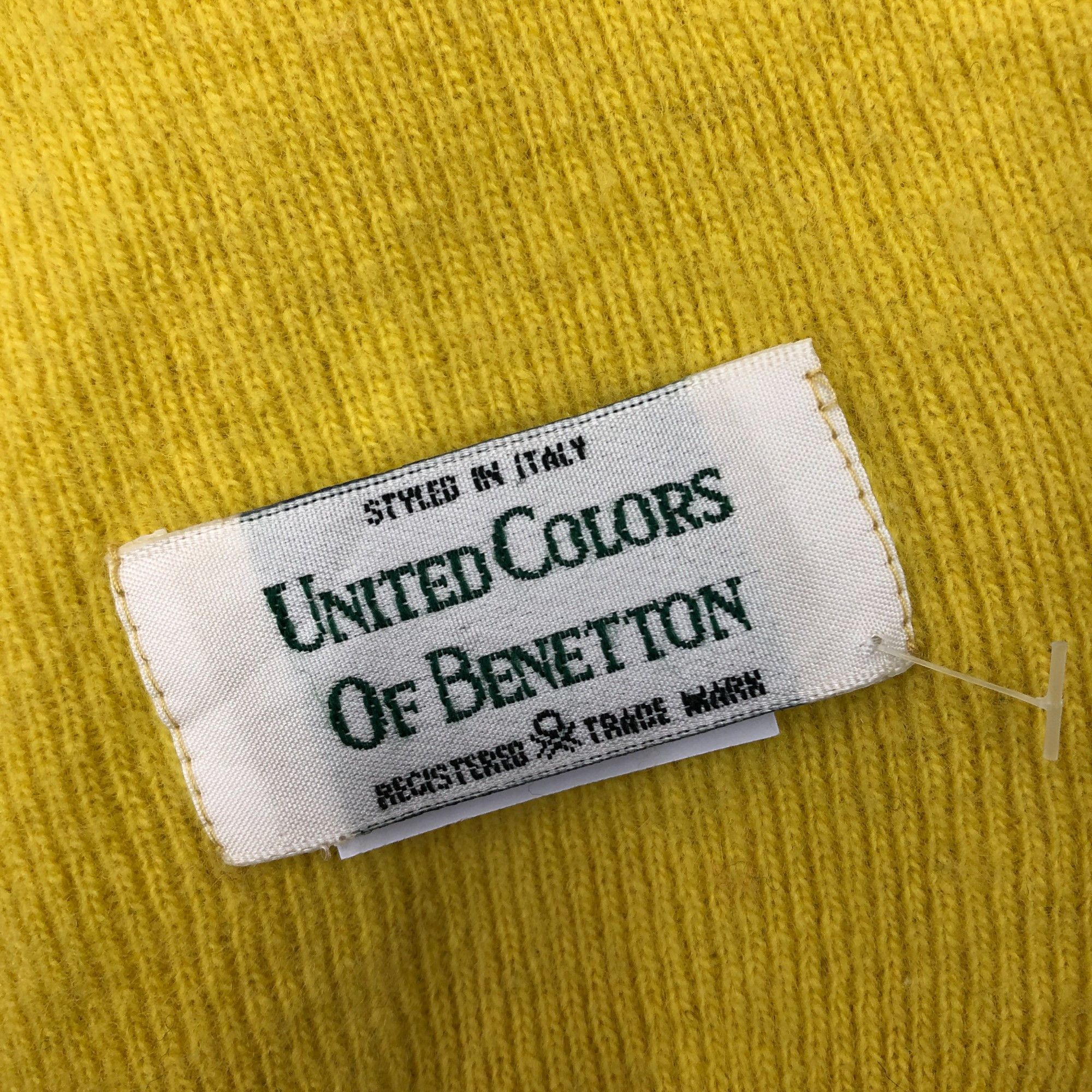 Benetton Vintage Benetton Scarf Muffler Wool Ribbed Knit Scarves Size ONE SIZE - 5 Thumbnail
