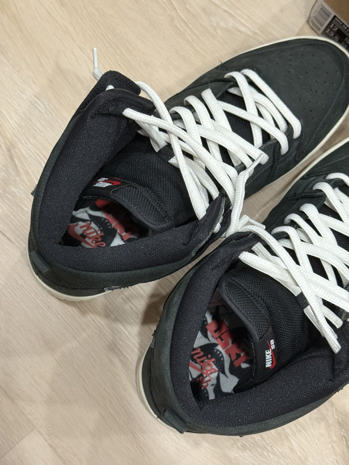 Nike Nike SB Dunk Hi ‘Oski Shark’ Sneakers Size US 12 / EU 45 - 20 Thumbnail