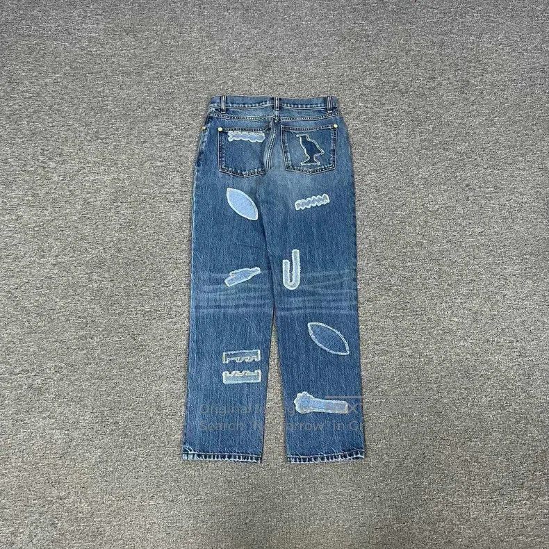 Chanel Chanel Egypt Series Stitching Jeans Size 42" / US 20 - 2 Thumbnail