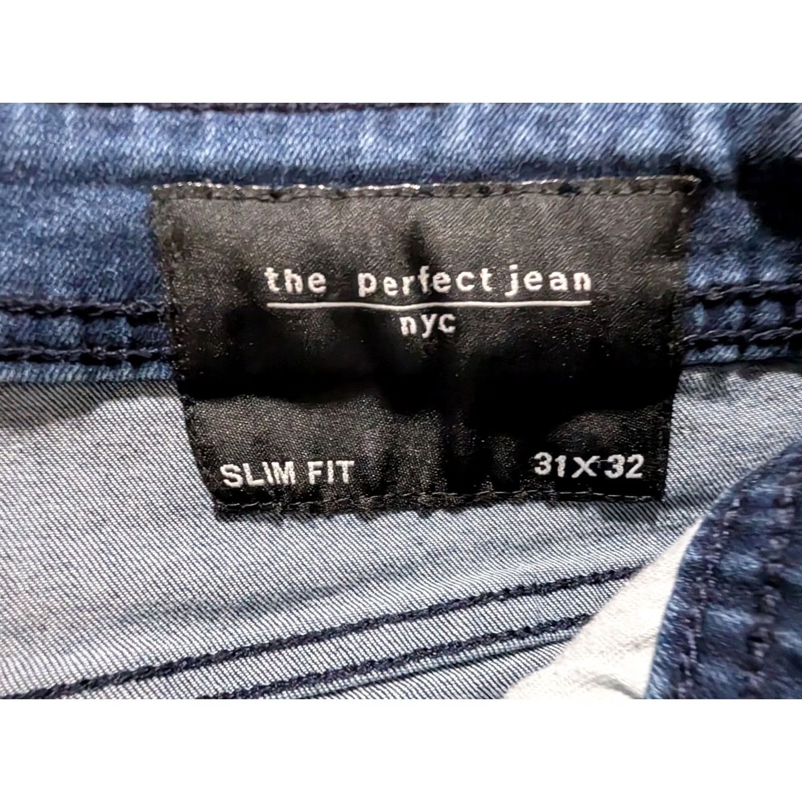 Denime The Perfect Jean NYC Slim Fit Jeans Mens 31 x 32 Blue Stretch Denim Shirt? Size US 31 - 5 Thumbnail