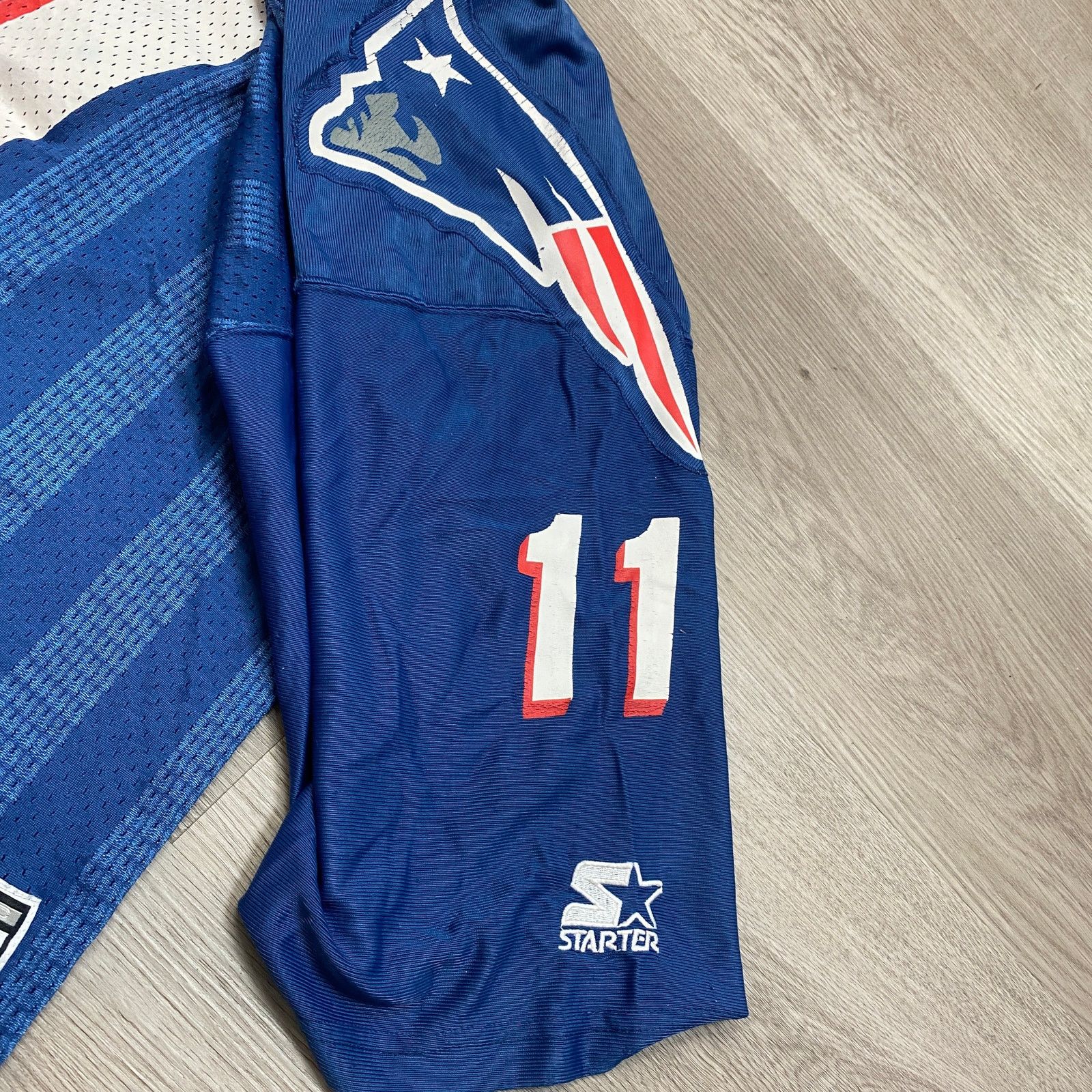 Starter Vintage New England Patriots Bledsoe 11 Starter Jersey 52/XL Size US XL / EU 56 / 4 - 11 Thumbnail