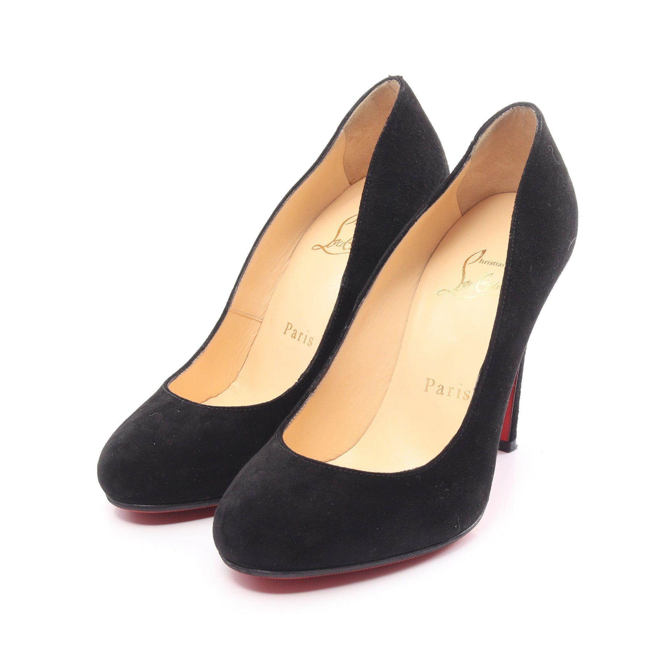 Christian Louboutin Christian Louboutin Pumps Suede Black Size ONE SIZE - 1 Thumbnail