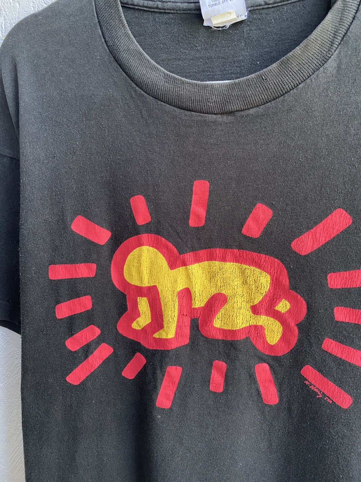 Keith Haring VINTAGE 90 KEITH HAIRING BIGLOGO T-shirt Size US XL / EU 56 / 4 - 2 Thumbnail