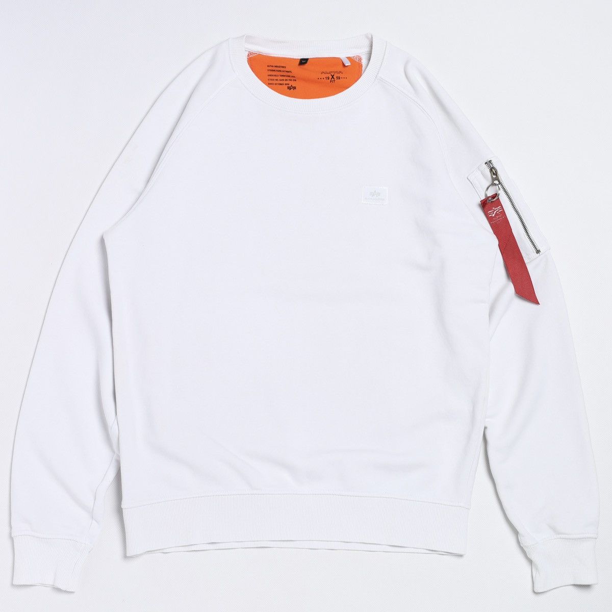 Alpha Industries Alpha Industries White Sweatshirt With Tape Size US M / EU 48-50 / 2 - 1 Thumbnail