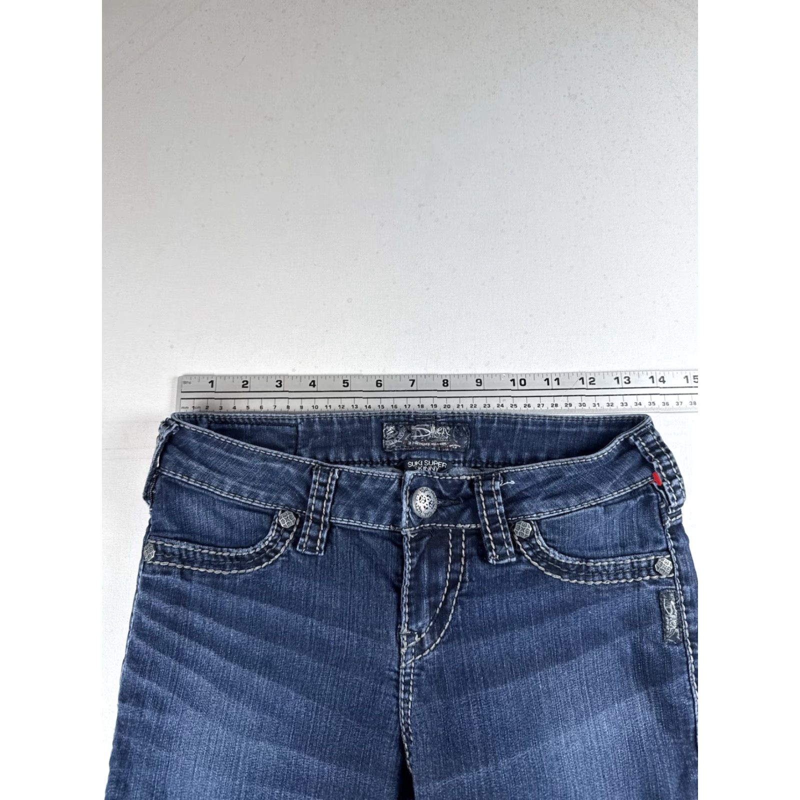 Silver Jeans Co. Silver Jeans Co. Suki Super Skinny Jeans Womens 26x31 Dark Wash Size 26" / US 2 / IT 38 - 6 Thumbnail