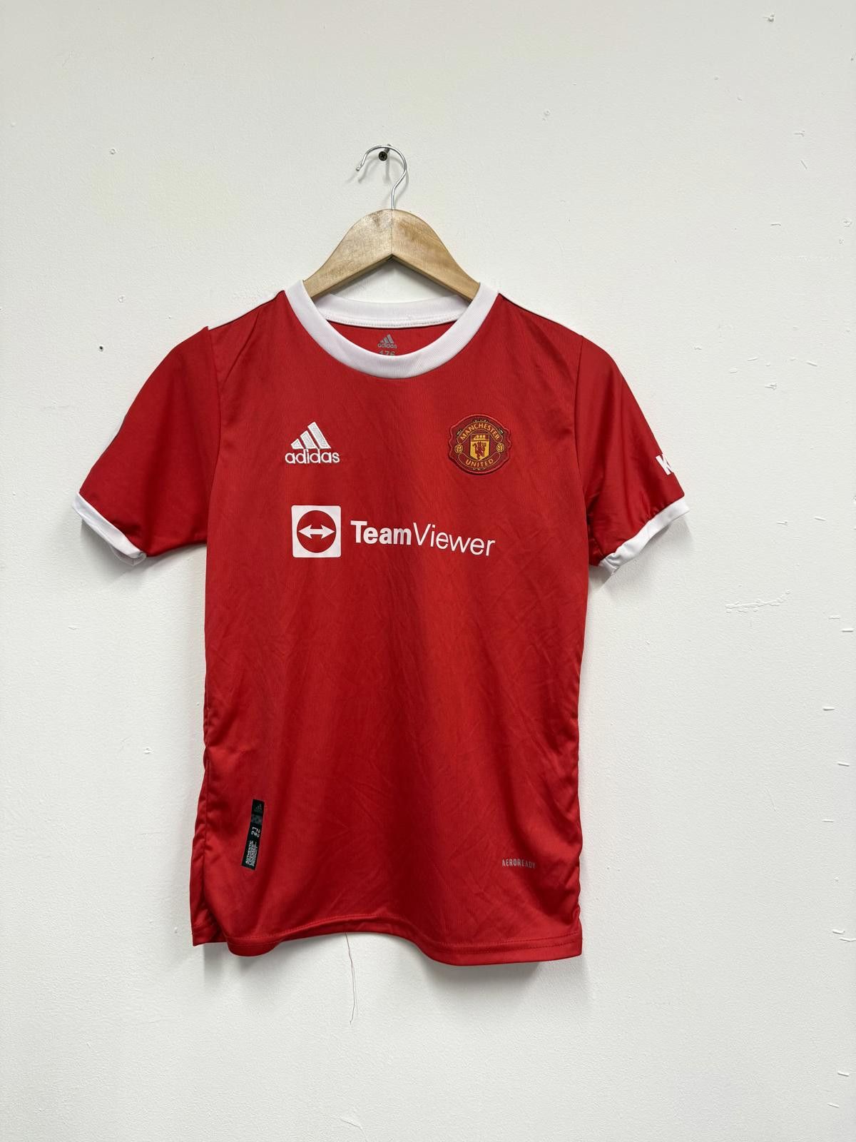 Adidas Manchester United Red Soccer Jersey 176 Size Size ONE SIZE - 1 Thumbnail