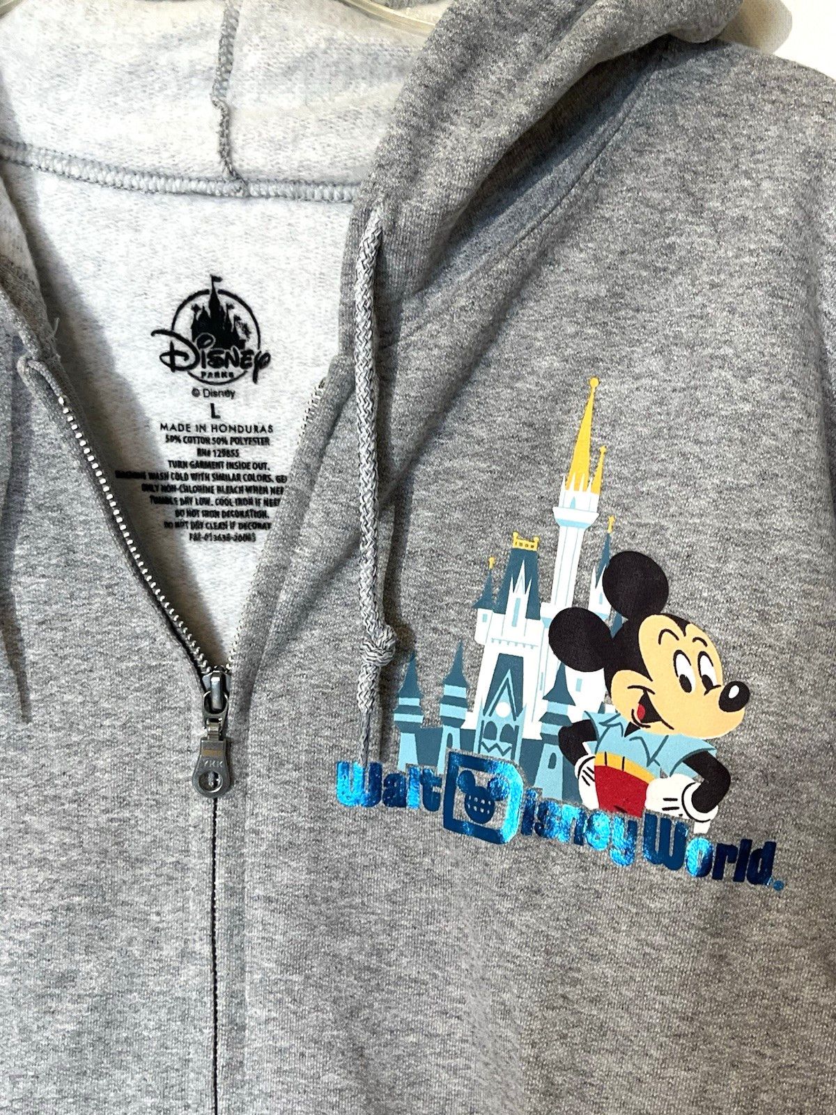 Disney Disney Worlds Mickey Mouse Friends Zip Hoodie Sweatshirt Size US L / EU 52-54 / 3 - 11 Thumbnail