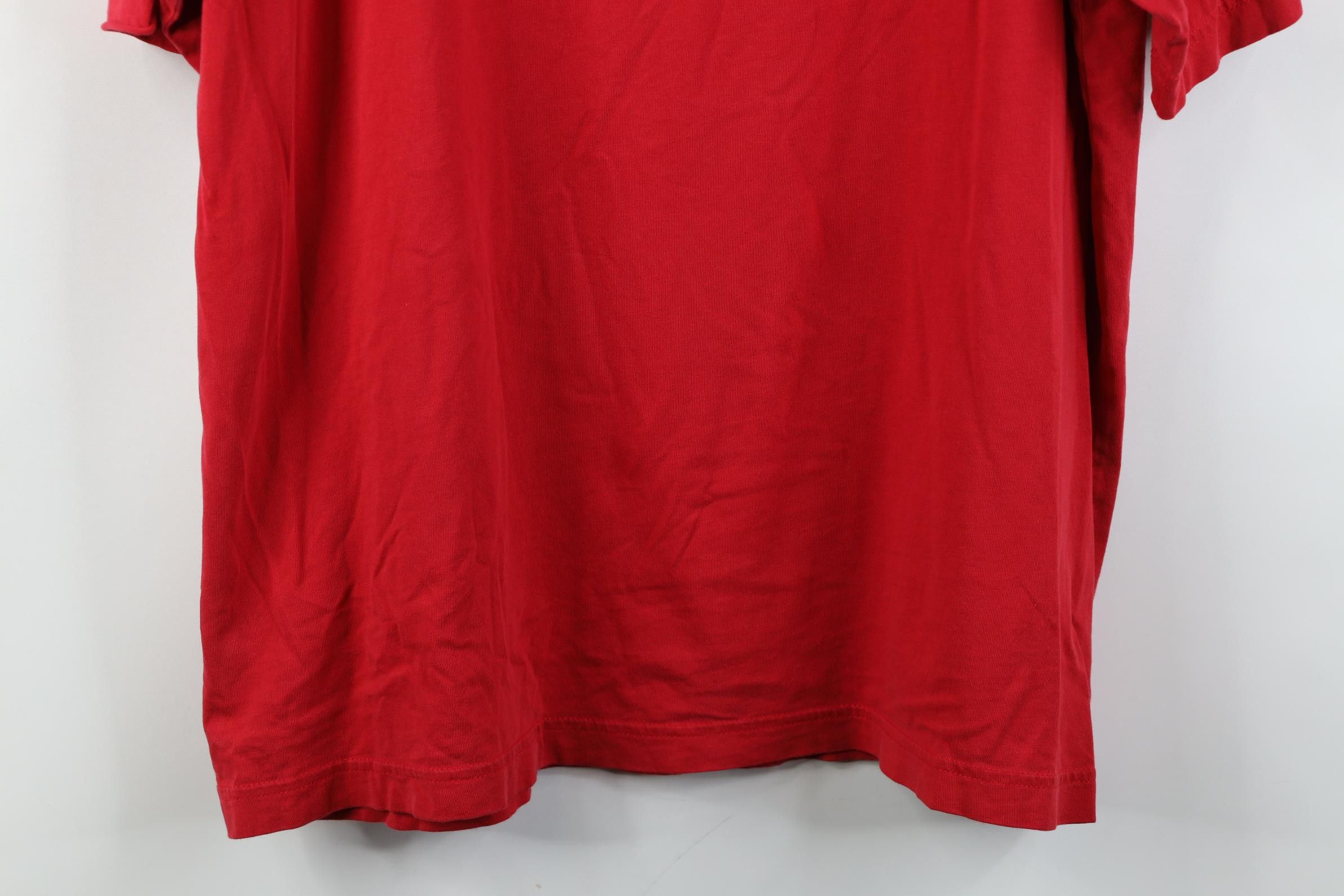 Lands' End Vintage Y2K Lands End Blank Short Sleeve T-Shirt Red Cotton Size US L / EU 52-54 / 3 - 18 Thumbnail