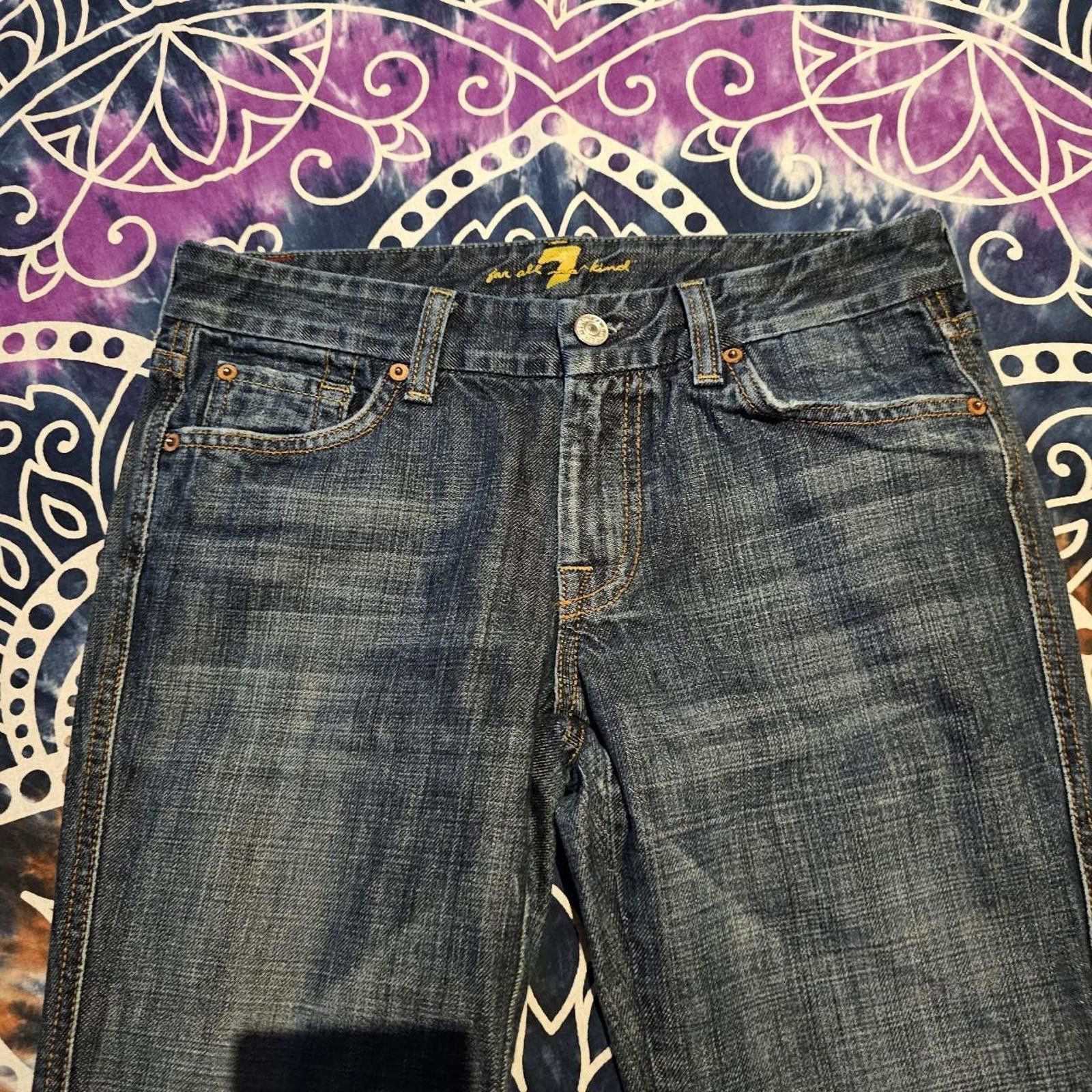 Seven 7 Seven7 Women's Blue Jeans Size 29" - 4 Thumbnail