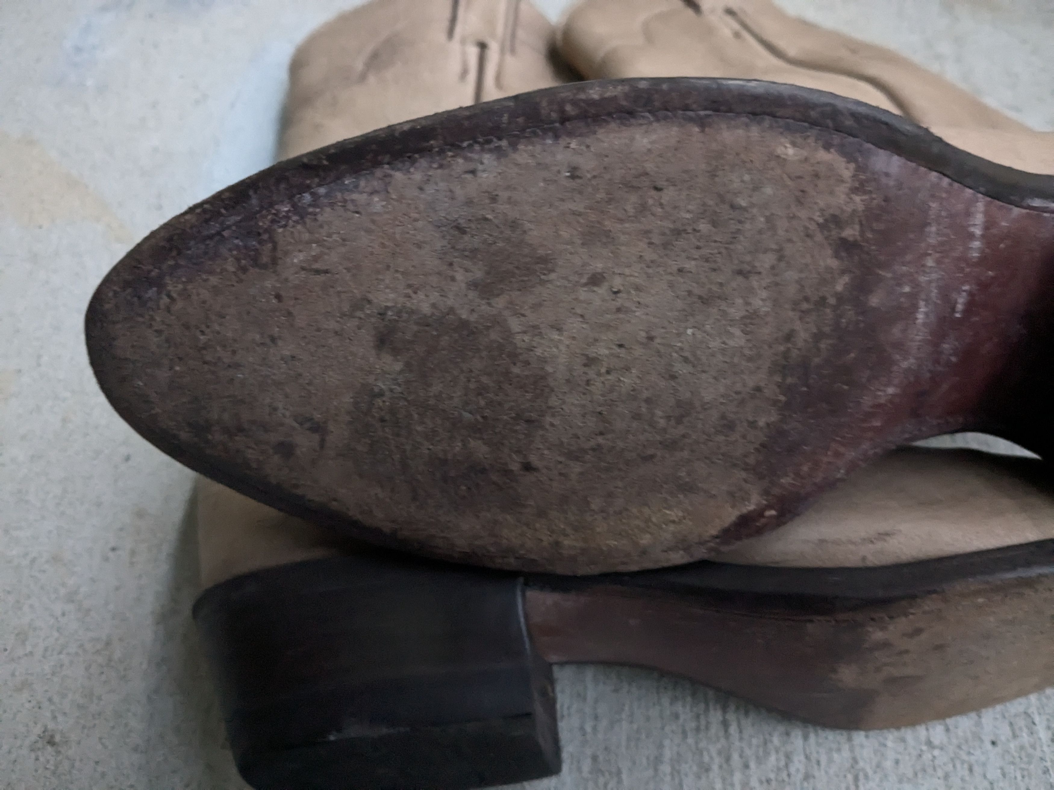 Justin Boots × Vintage Vintage Justin Cowboy Boots Leather Taupe Brown 9 Western Size US 9 / EU 42 - 14 Thumbnail