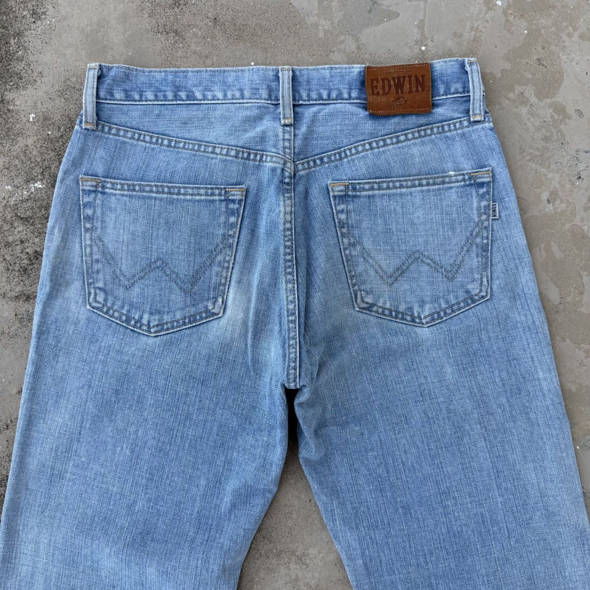 Edwin W32 Vintage Edwin 403 Faded Denim Jean Pants Size US 32 / EU 48 - 10 Thumbnail