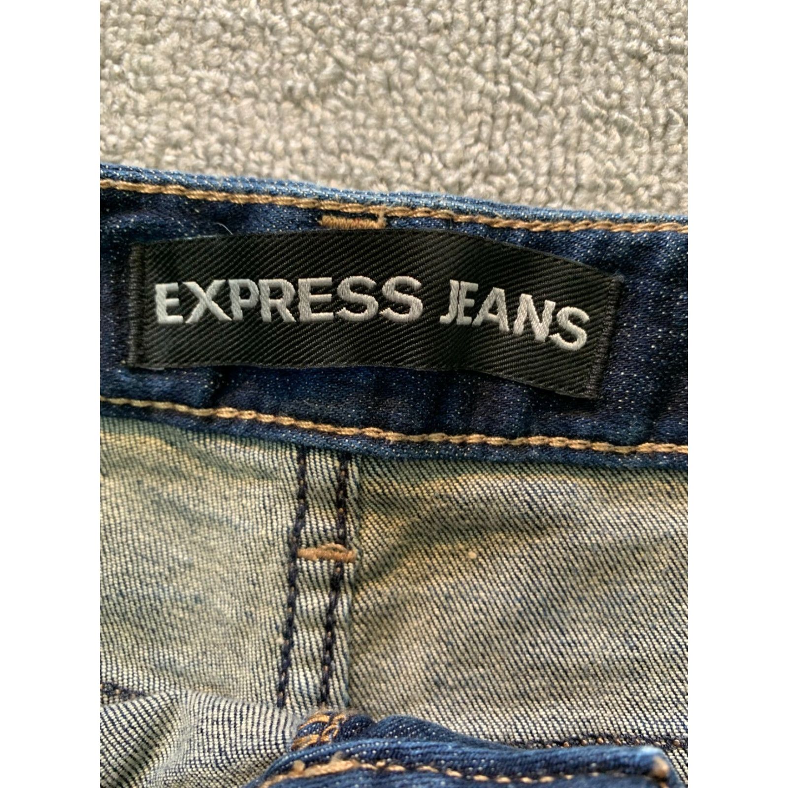 Express Express Jeans Women's Shorts Denim Blue Embroidered Size 00 Denim Blue Embroidered Shorts Size 24" / US 00 / IT 34 - 3 Thumbnail