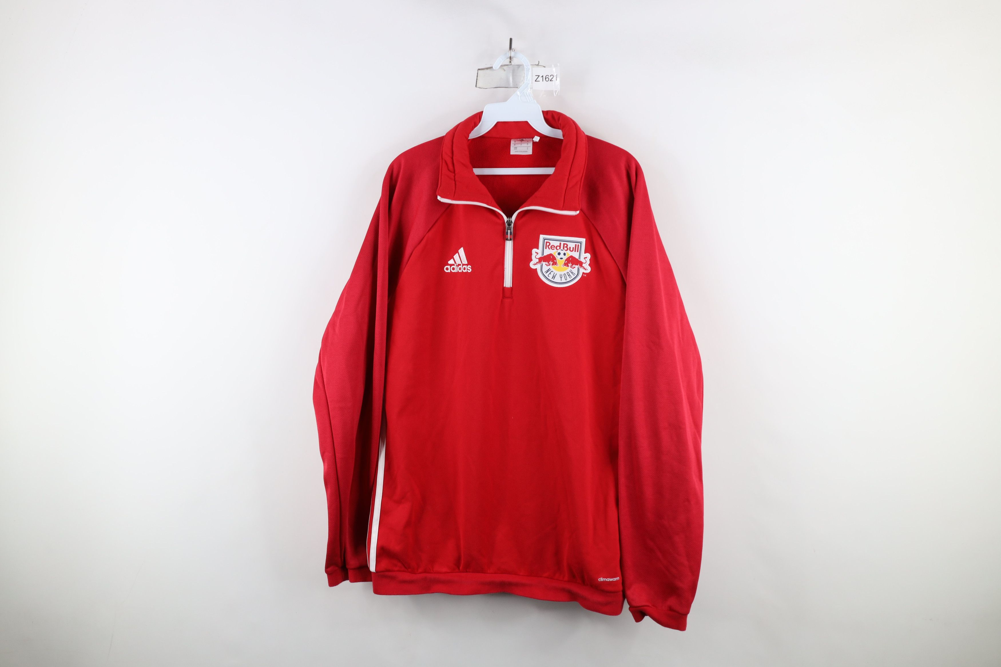 Adidas × Vintage Adidas Spell Soccer New York Red Bull Half Zip Sweatshirt Size US M / EU 48-50 / 2 - 1 Thumbnail