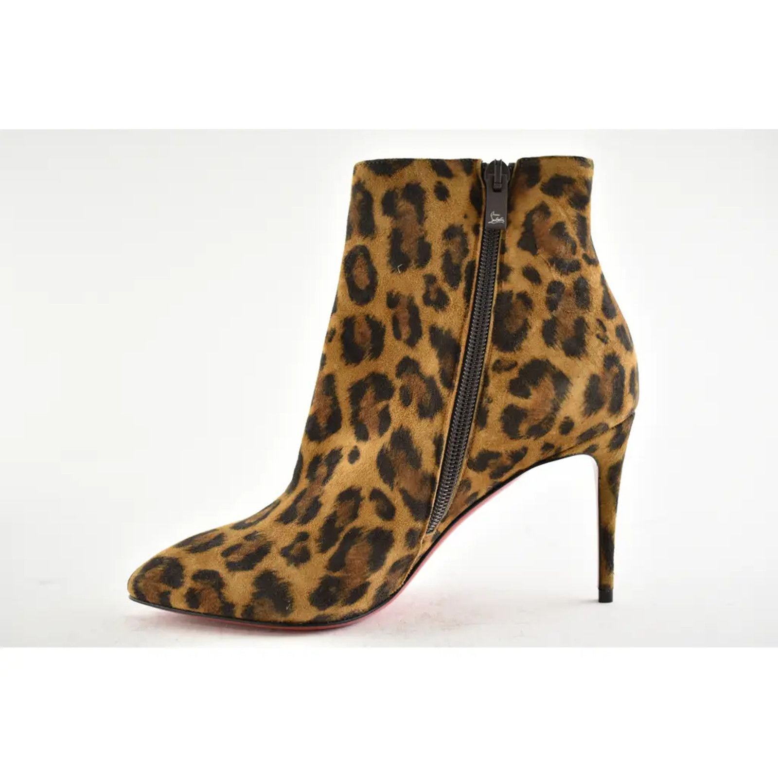 Christian Louboutin Christian Louboutin Eloise Booty 85 Black Brown Leopard Size US 6 / IT 36 - 7 Thumbnail