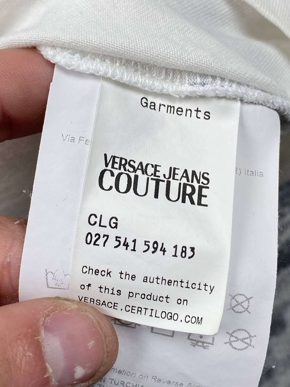 Versace Versace Jeans Couture Baroque Big Logo T-Shirt Size US XL / EU 56 / 4 - 8 Thumbnail