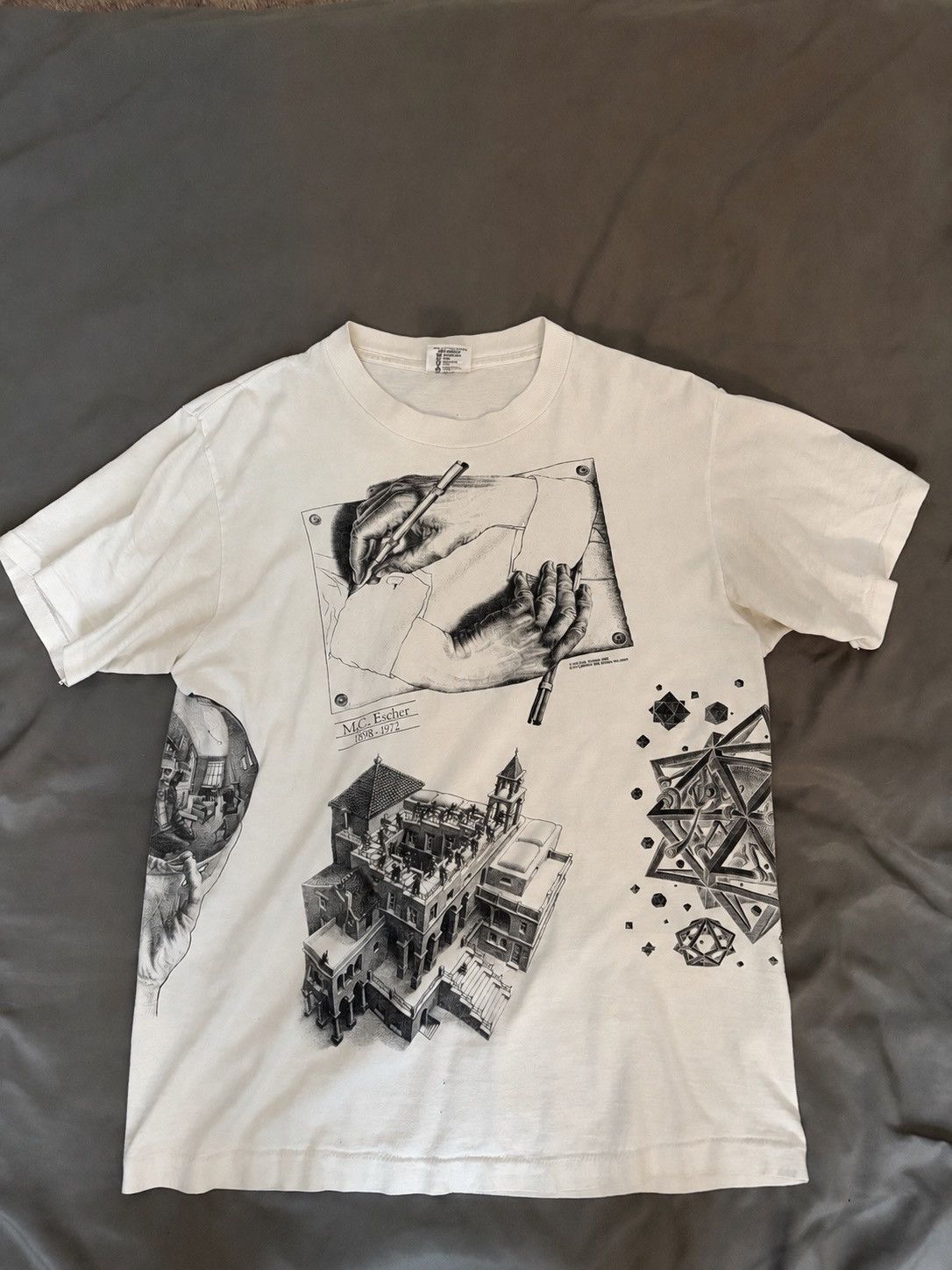 Vintage 90s MC Escher tee Size US M / EU 48-50 / 2 - 1 Thumbnail
