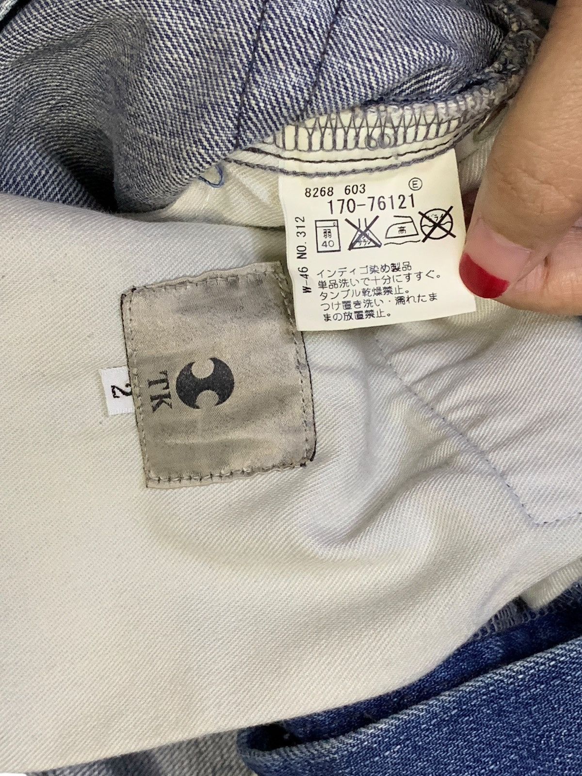Takeo Kikuchi SALES🔥Vintage Takeo Kikuchi Faded Wash Rip Patched Jeans Size US 31 - 9 Thumbnail