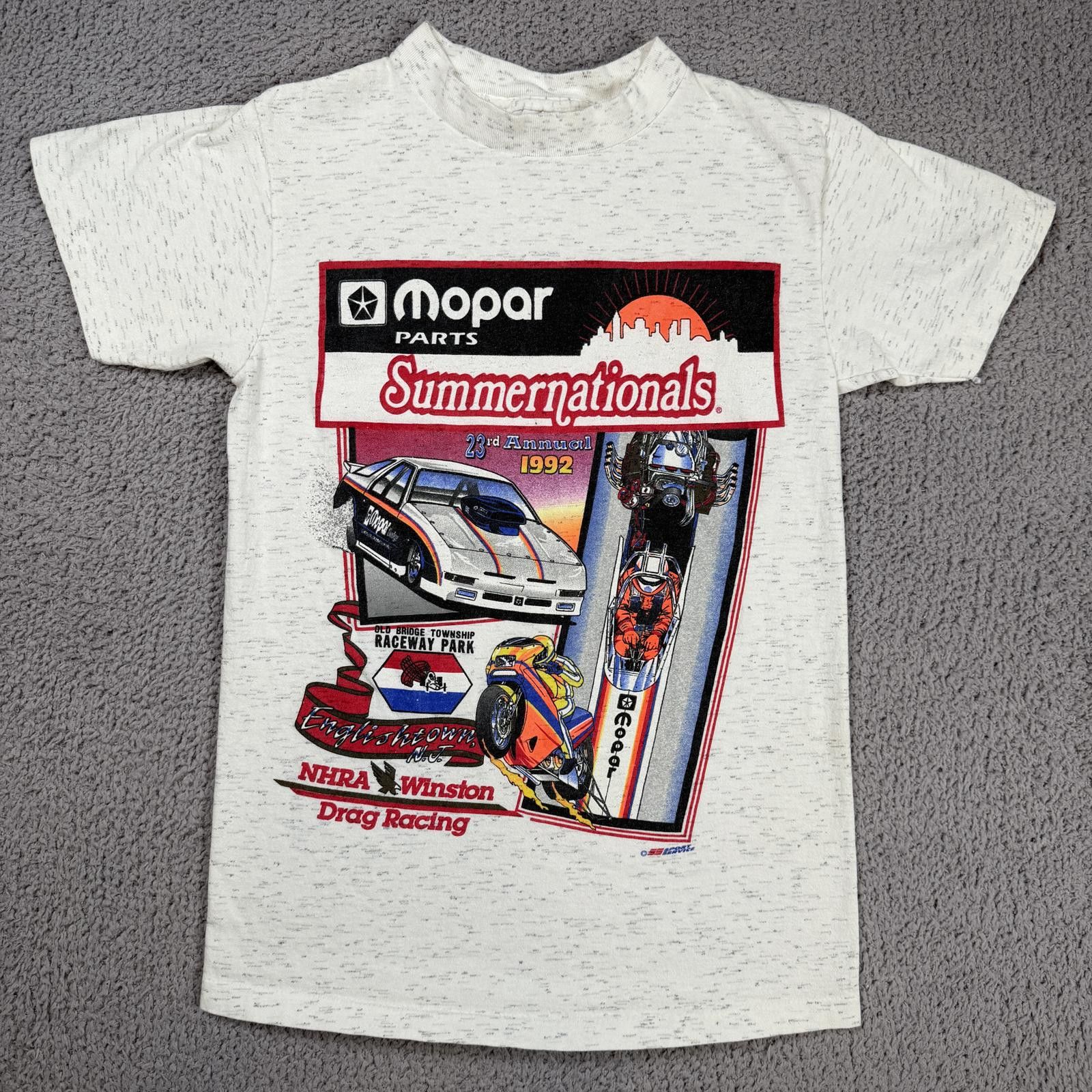 Other Vintage 1992 Mopar Parts Summernationals NHRA Drag T Shirt Size US XS / EU 42 / 0 - 1 Thumbnail