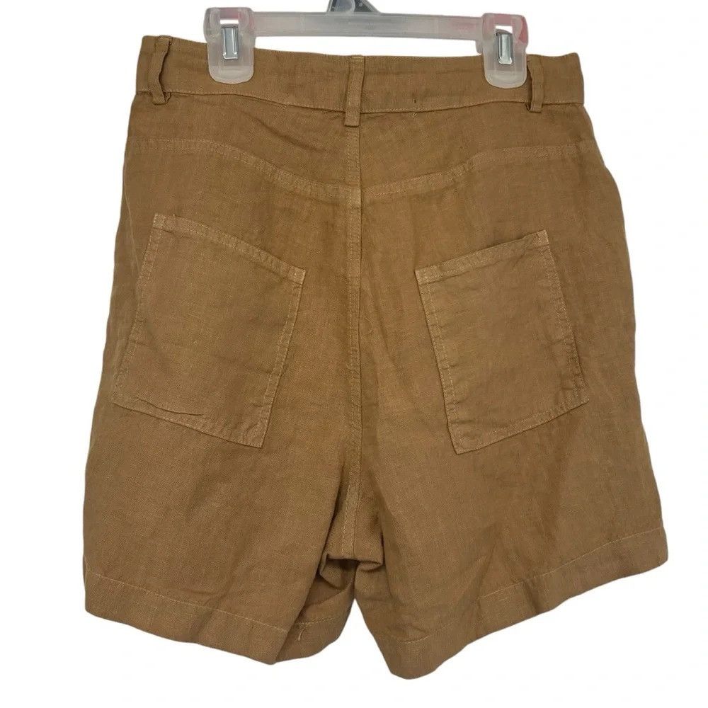 Enza Costa ENZA COSTA FRENCH LINEN HIGH-RISE SHORTS AUSTRALIAN OUTBACK Size 25" / US 0 / IT 36 - 5 Thumbnail