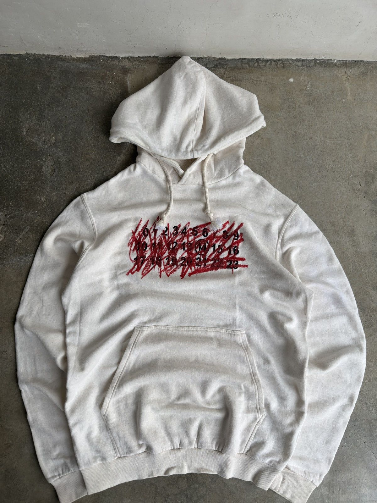 Maison Margiela Maison margiela scribble logo print hoodie Size US XL / EU 56 / 4 - 1 Thumbnail