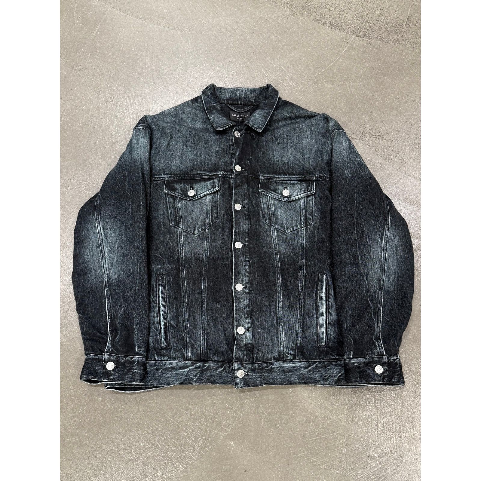 Balenciaga 2020 Balenciaga trompe l'oeil heavy cotton jacket Size US M / EU 48-50 / 2 - 1 Thumbnail