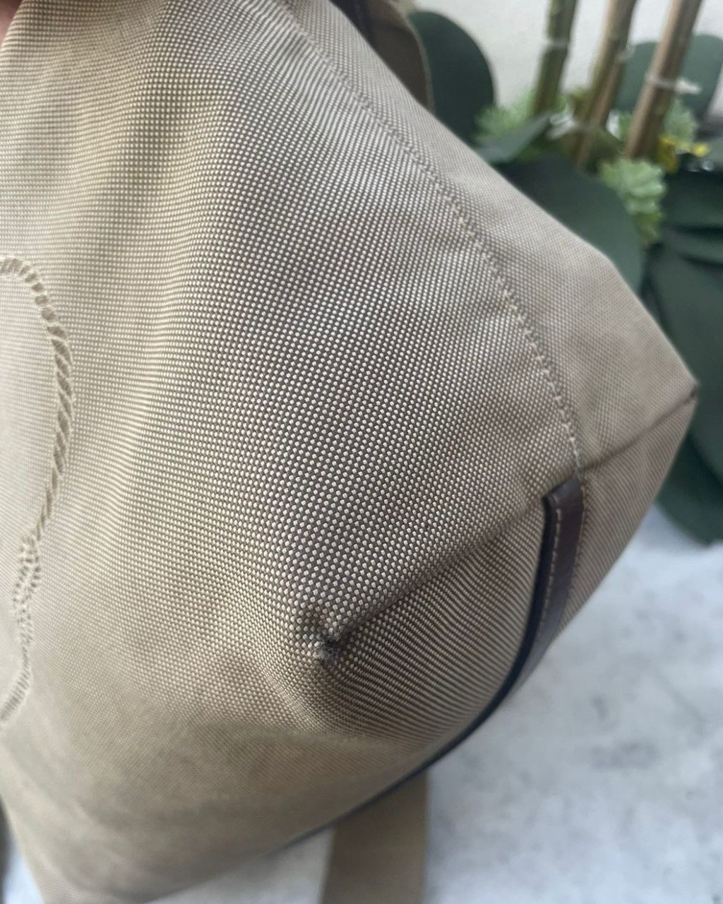 Prada Authentic PRADA Logo Jaquard Canvas Shoulder Bag Size ONE SIZE - 8 Thumbnail