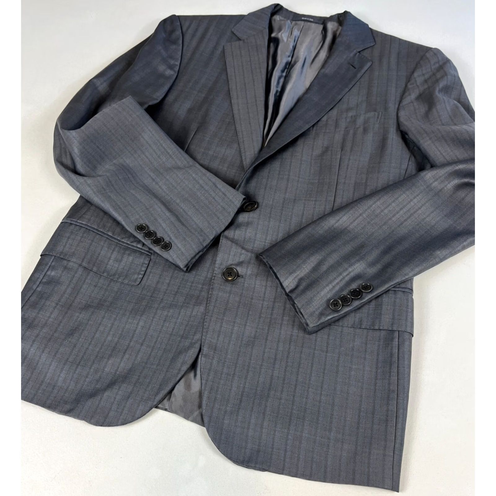 Ermenegildo Zegna VINTAGE Ermenegildo Zegna Trofeo Sport Coat Jacket Check US 42R Gray Mens Wool 100% Regular Single-Breasted Two-Button Size US XS / EU 42 / 0 - 4 Thumbnail