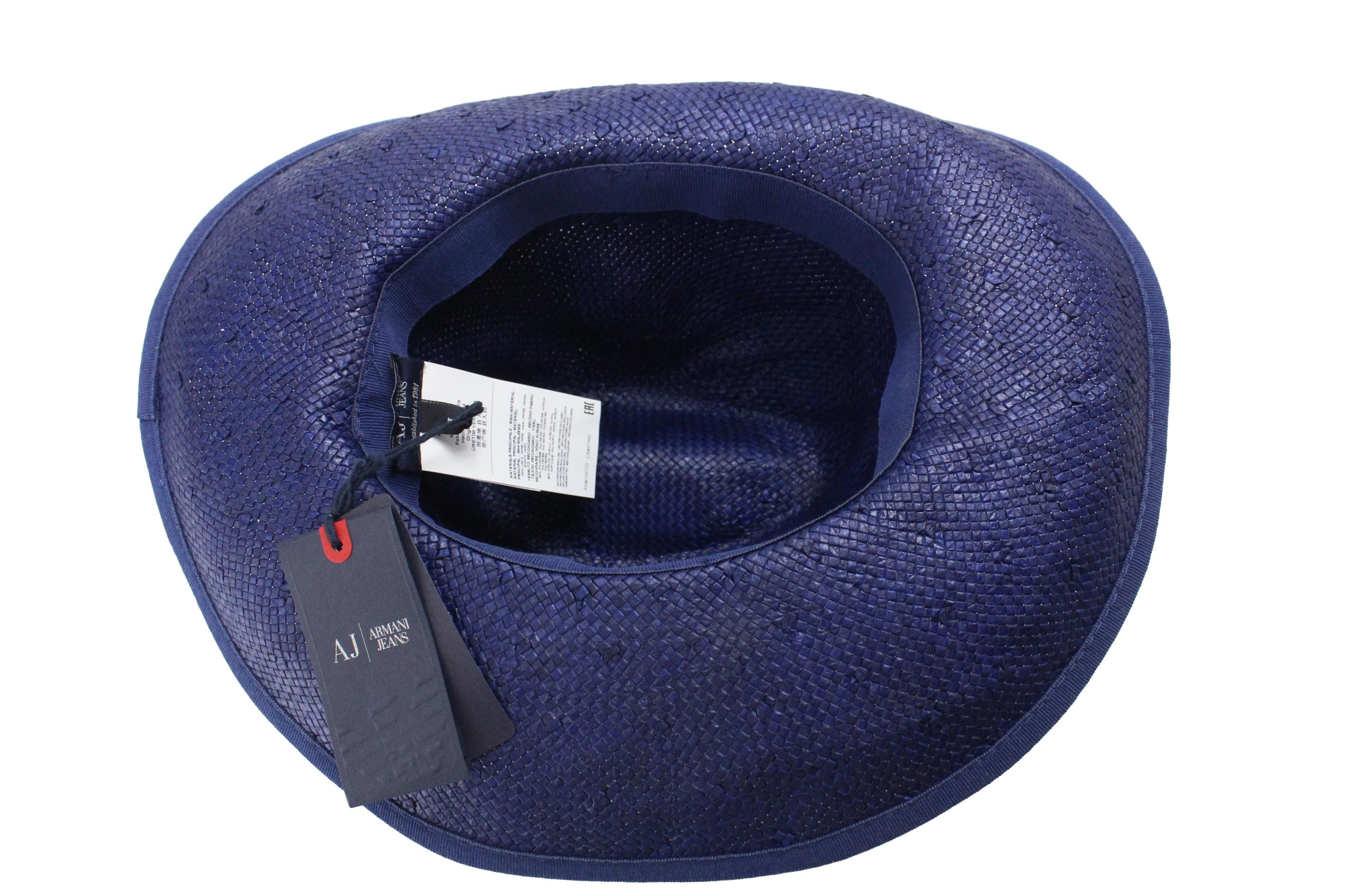Armani ARMANI JEANS C5453 Hat Women's ONE SIZE Ribbon Casual Blue Size ONE SIZE - 8 Thumbnail