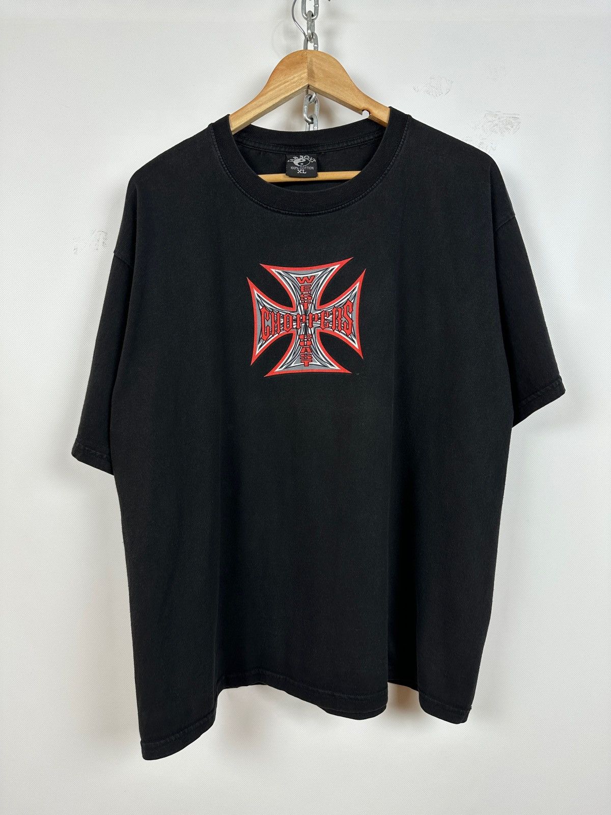 Vintage Vintage West Coast Choppers Black T-Shirt Paul Walker Size US XL / EU 56 / 4 - 2 Thumbnail