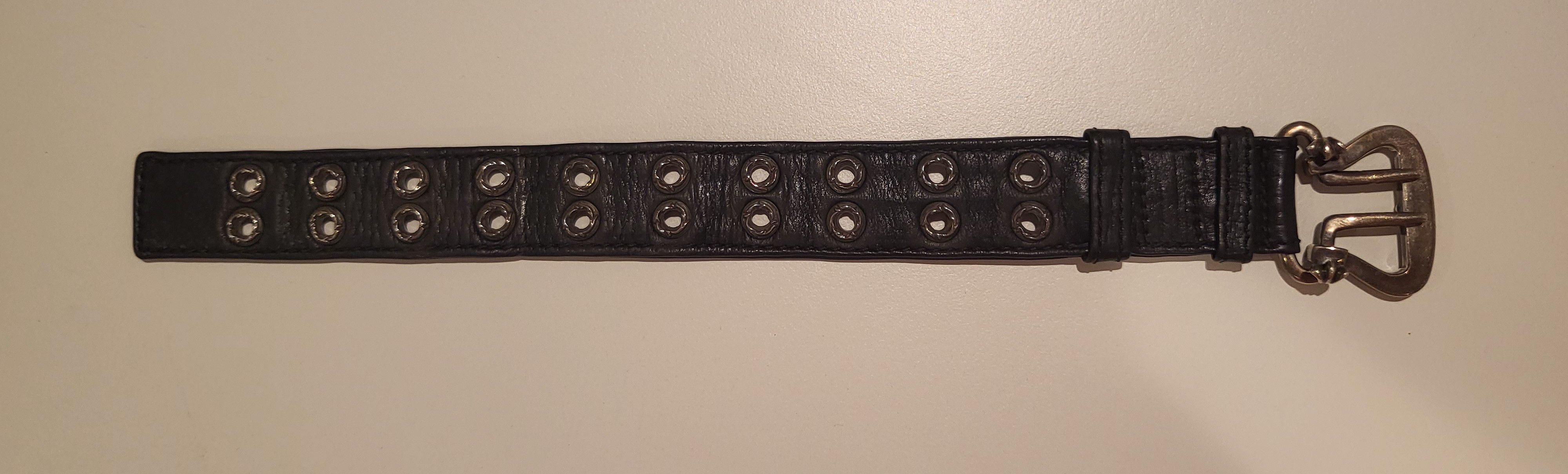 Chrome Hearts Chrome Hearts Leather Sterling Grommet Bracelet 2003 Size ONE SIZE - 19 Thumbnail