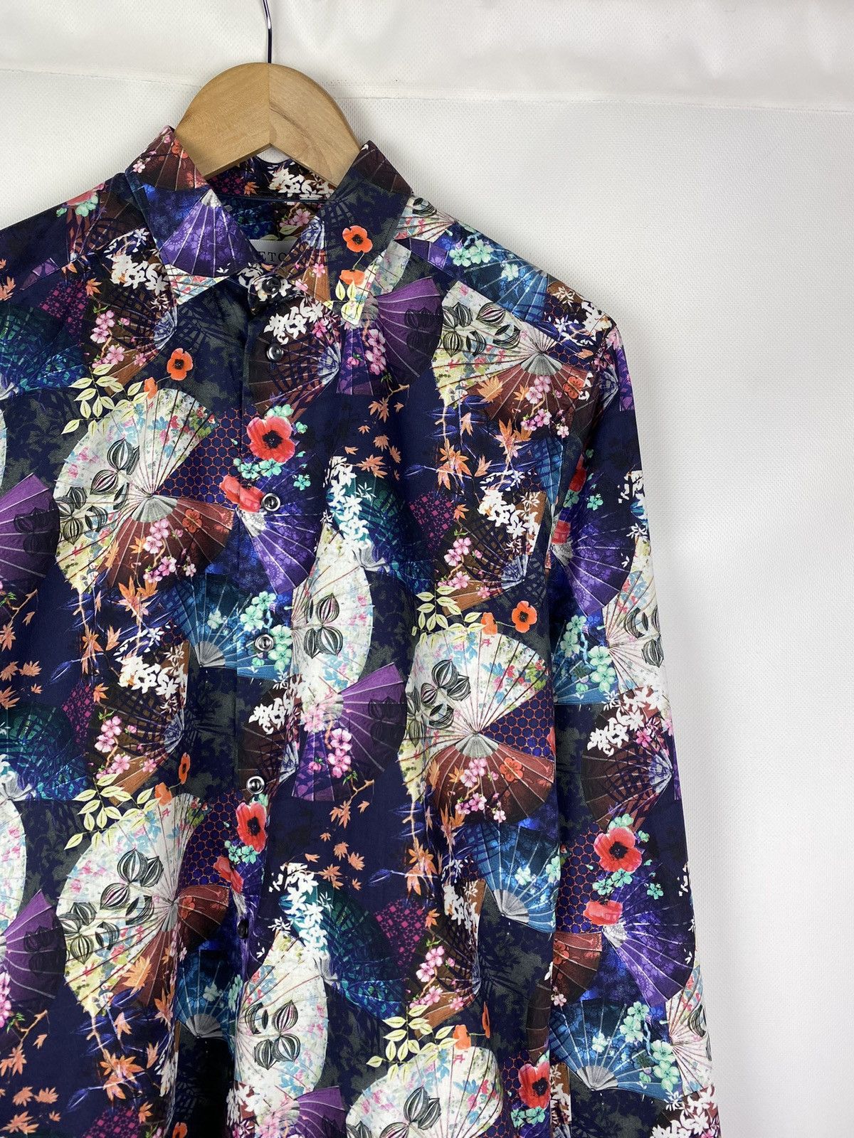 Eton Eton men’s floral pattern long sleeve button up shirt Size US S / EU 44-46 / 1 - 5 Thumbnail