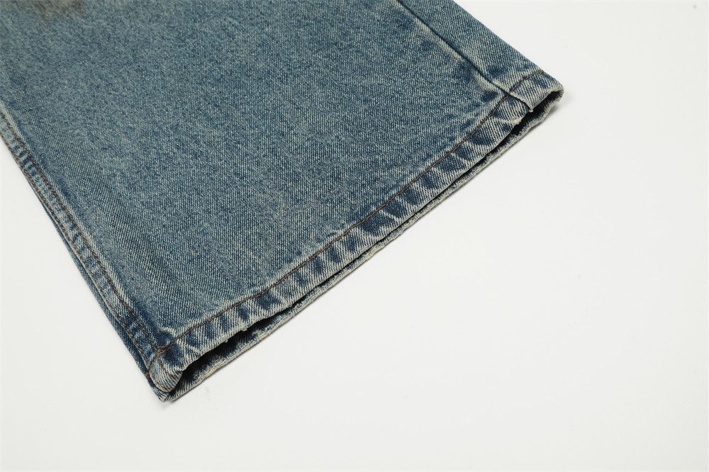 Japanese Brand × Vintage American retro distressed street hip hop loose ripped jeans Size US 32 / EU 48 - 6 Thumbnail