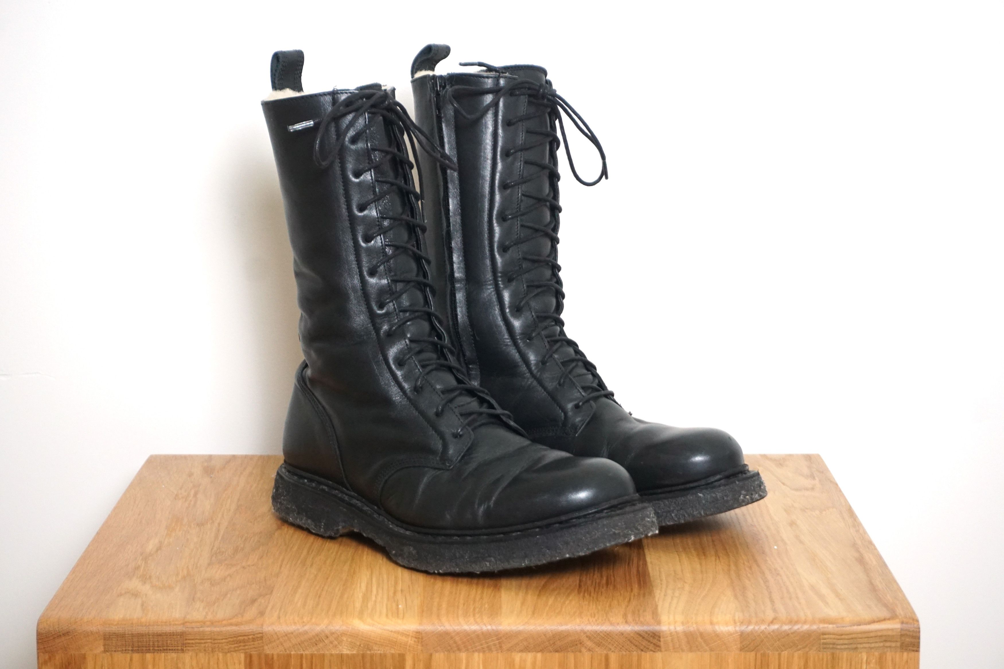 Balmain FW11 Shearling Ranger Boots by Christophe Decarnin Size US 7 / EU 40 - 7 Thumbnail