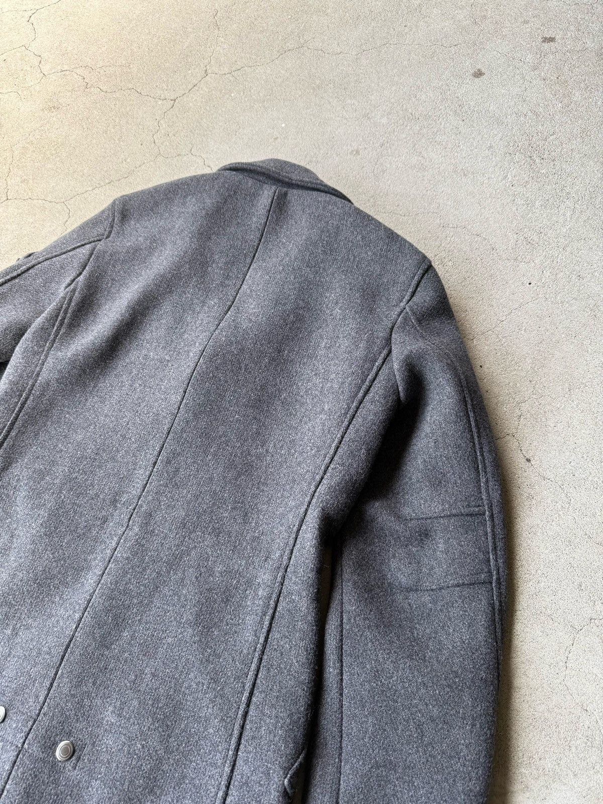Tornado Mart Rare Japanese Label Y2K Tornado Mart Archive Gray Wool Coat Size US S / EU 44-46 / 1 - 7 Thumbnail