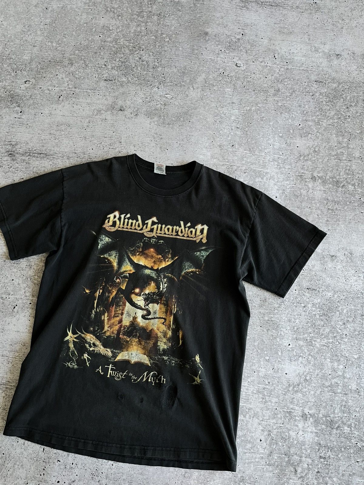 Metallica Vintage Blind Guardian A Twist In The Myth Tour 2006T-Shirt Size US L / EU 52-54 / 3 - 2 Thumbnail