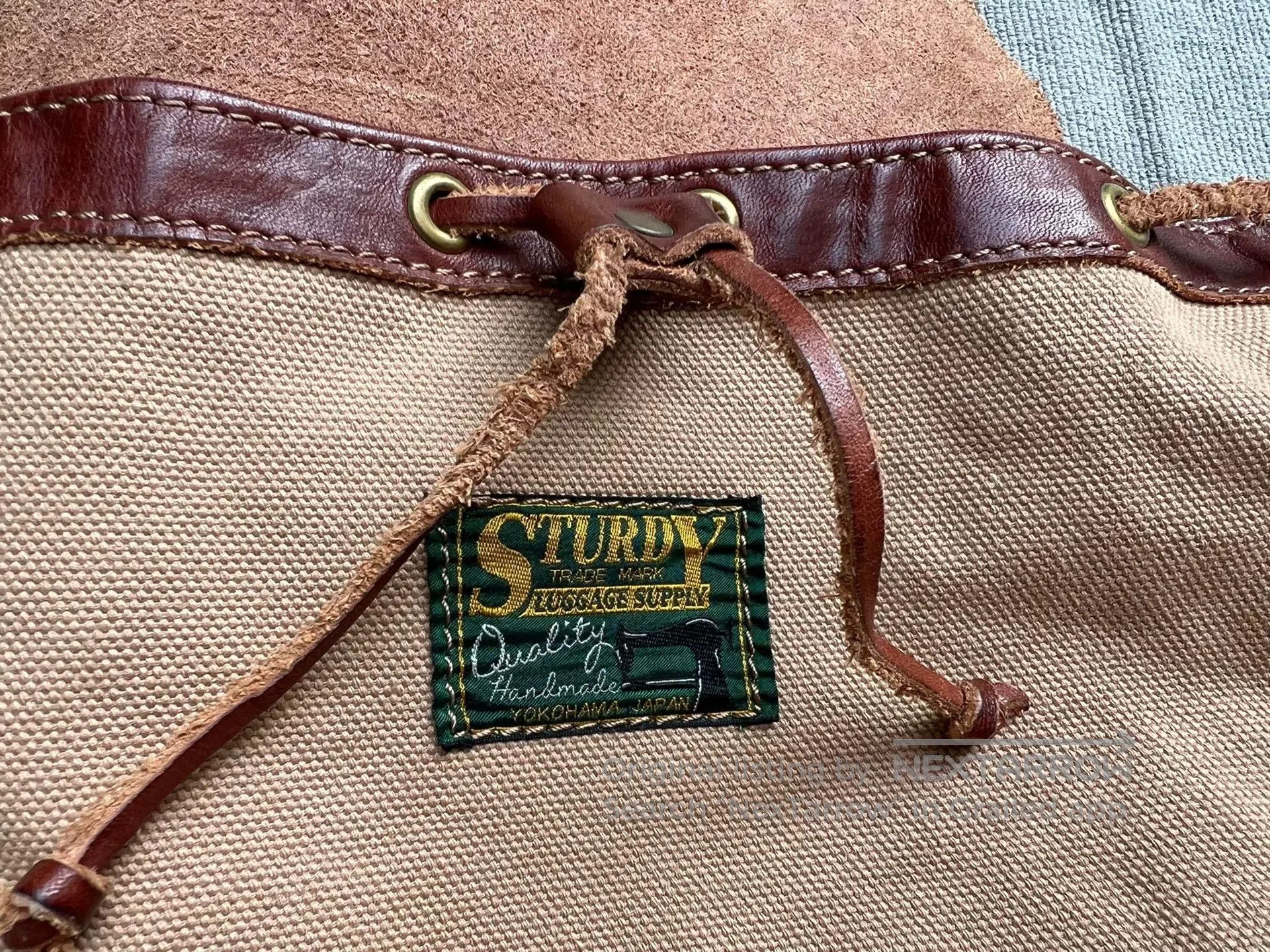 Pure Blue Japan Sturdy Yokohama Brand Canvas Bag. Size ONE SIZE - 4 Thumbnail