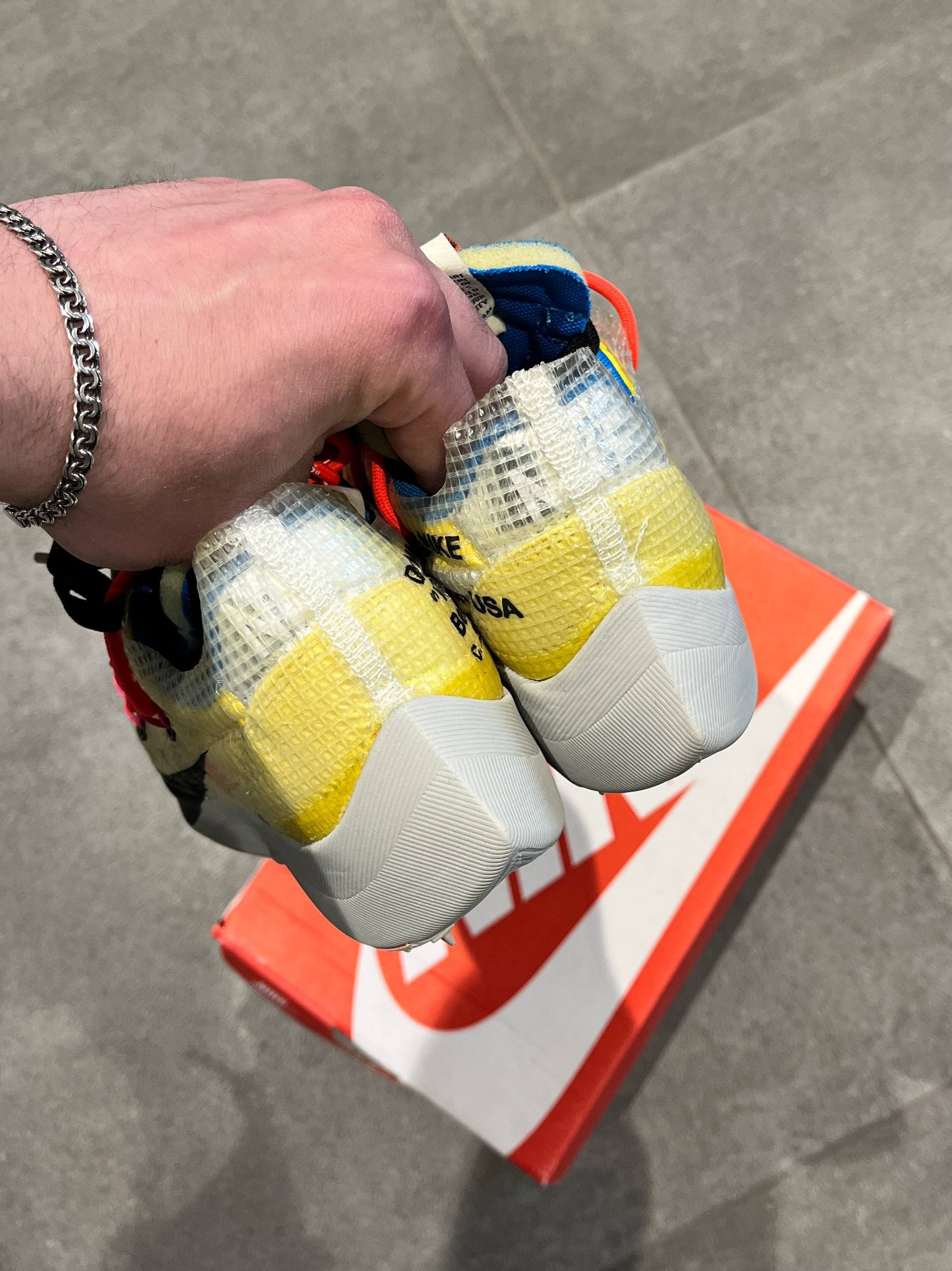 Nike × Off-White Nike OffWhite Yellow Vapor Street CD8178-700 size 5 NEW Size US 5 / IT 35 - 10 Thumbnail