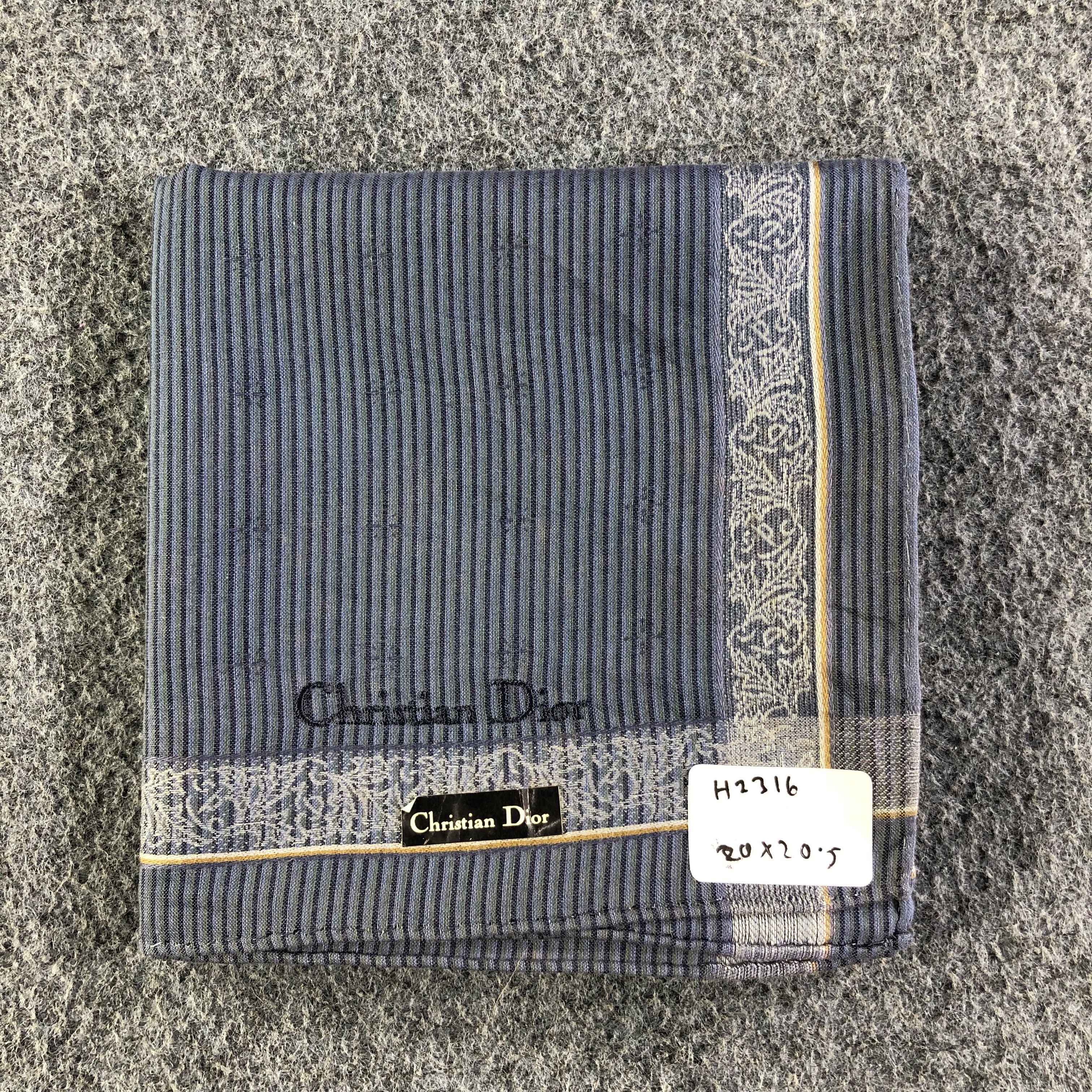 Christian Dior Monsieur Christian Dior Handkerchief Bandana Neckerchief H2316 Size ONE SIZE - 9 Thumbnail