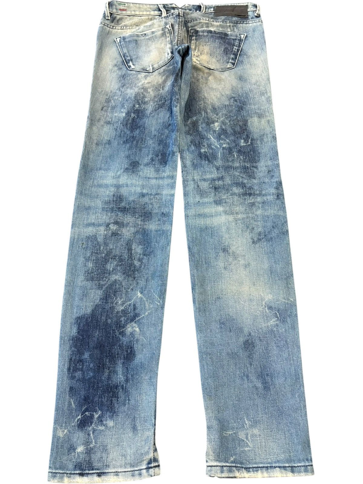 Diesel Vintage Italy Diesel Cherick Bleached Distressed Jeans Size 28" / US 6 / IT 42 - 2 Thumbnail