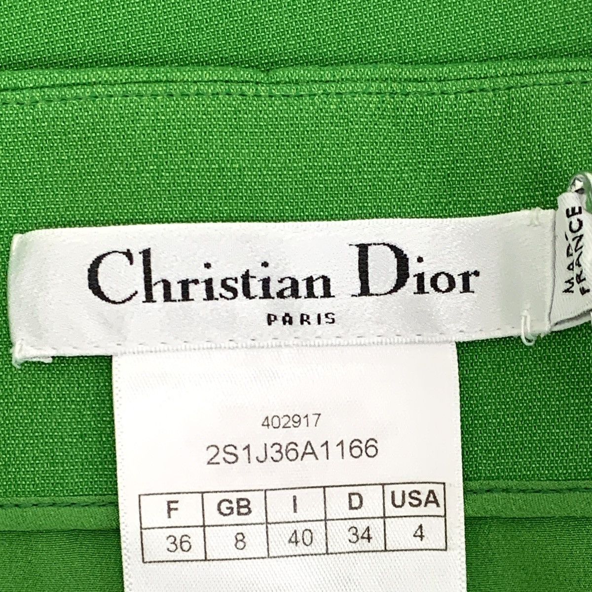 Dior Dior Green Wool Casual Mini Skirt K26WX Size 25" / US 0 / IT 36 - 5 Thumbnail