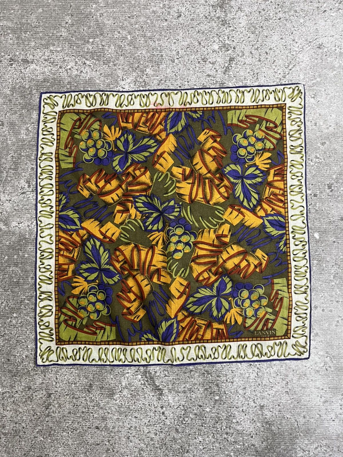 Lanvin Vintage Lanvin Handkerchief / Bandana / Neckerchief Size ONE SIZE - 1 Thumbnail