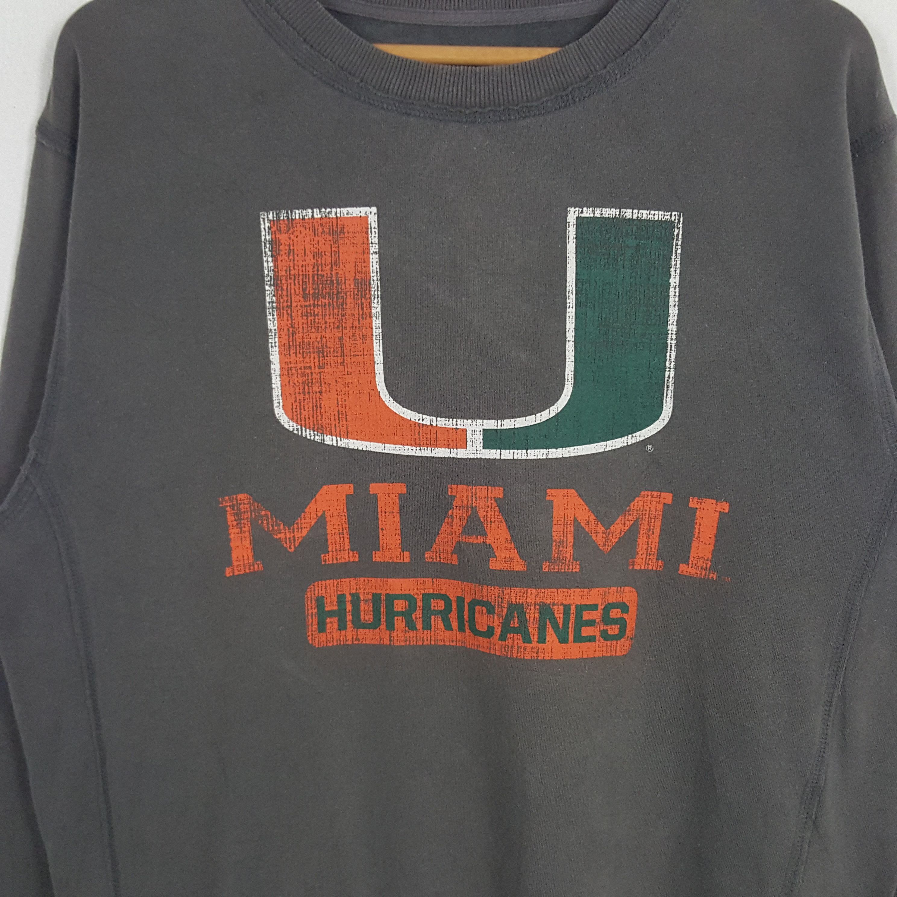 Colosseum Athletics × NFL × Vintage Vintage Miami Hurricanes American Football Team Sweatshirt Size US M / EU 48-50 / 2 - 2 Thumbnail