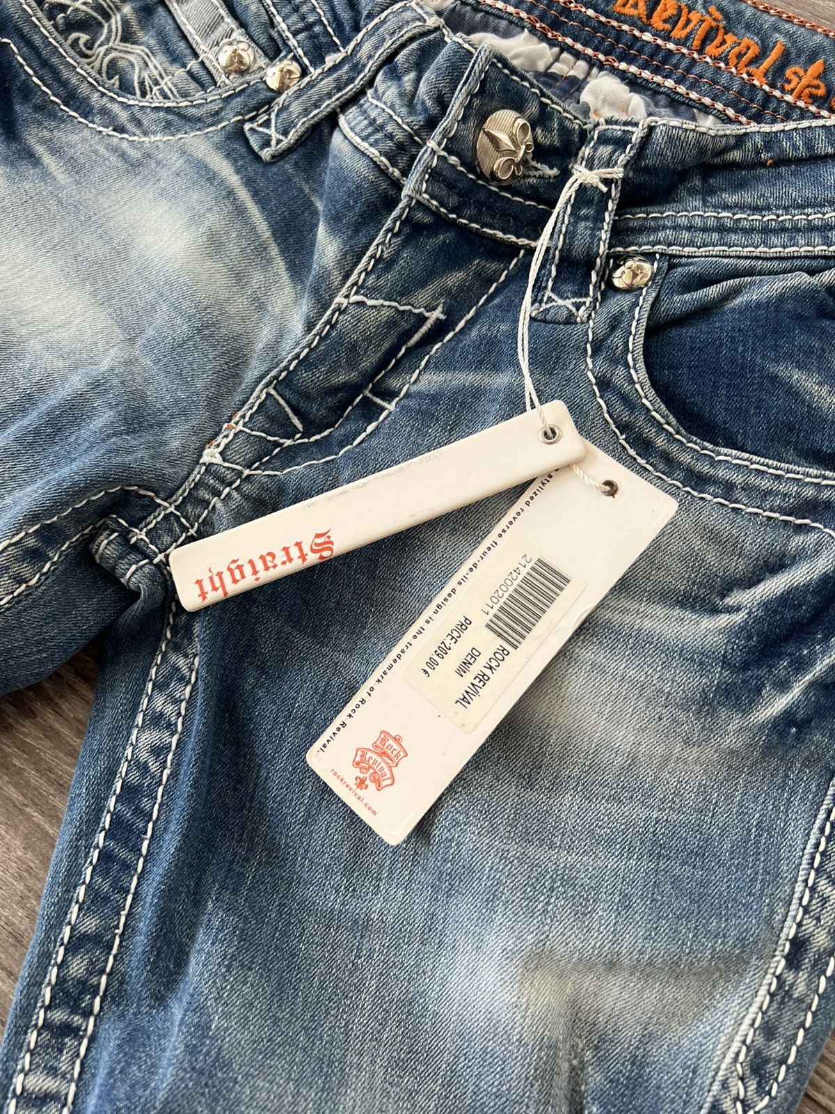 Rock Revival ‼️New Rock Revival Made in USA RRP:210€ Selvage Jeans Size US 28 / EU 44 - 10 Thumbnail