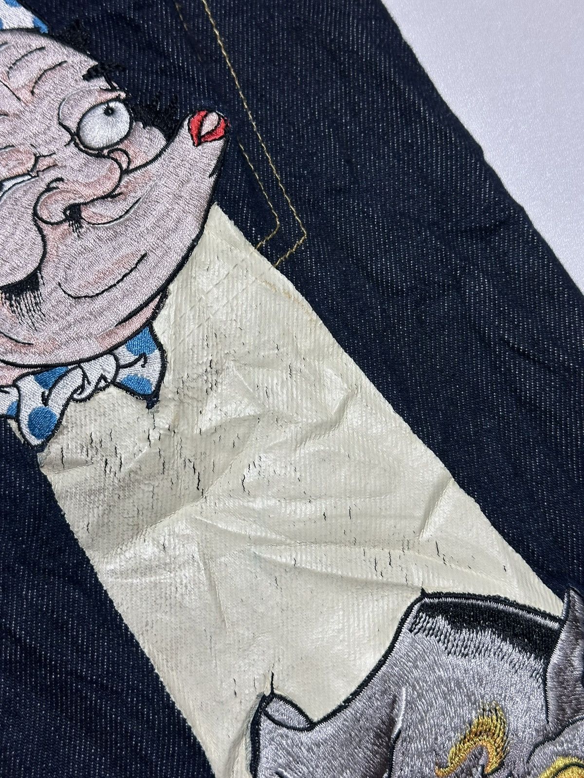 Evisu Vintage Evisu Big Daicock Face Slevedge Jeans Size US 31 - 20 Thumbnail