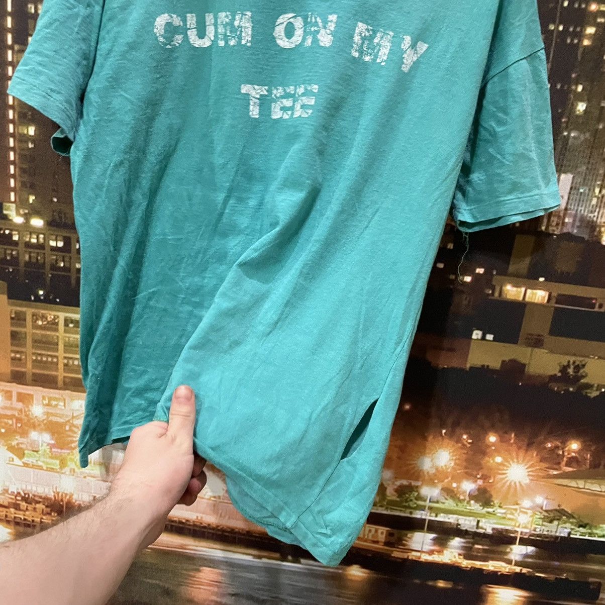 Band Tees VINTAGE 90S CUM ON MY TEE FUNNY BAND ROCK PORN STAR TEE Y2K Size US M / EU 48-50 / 2 - 6 Thumbnail